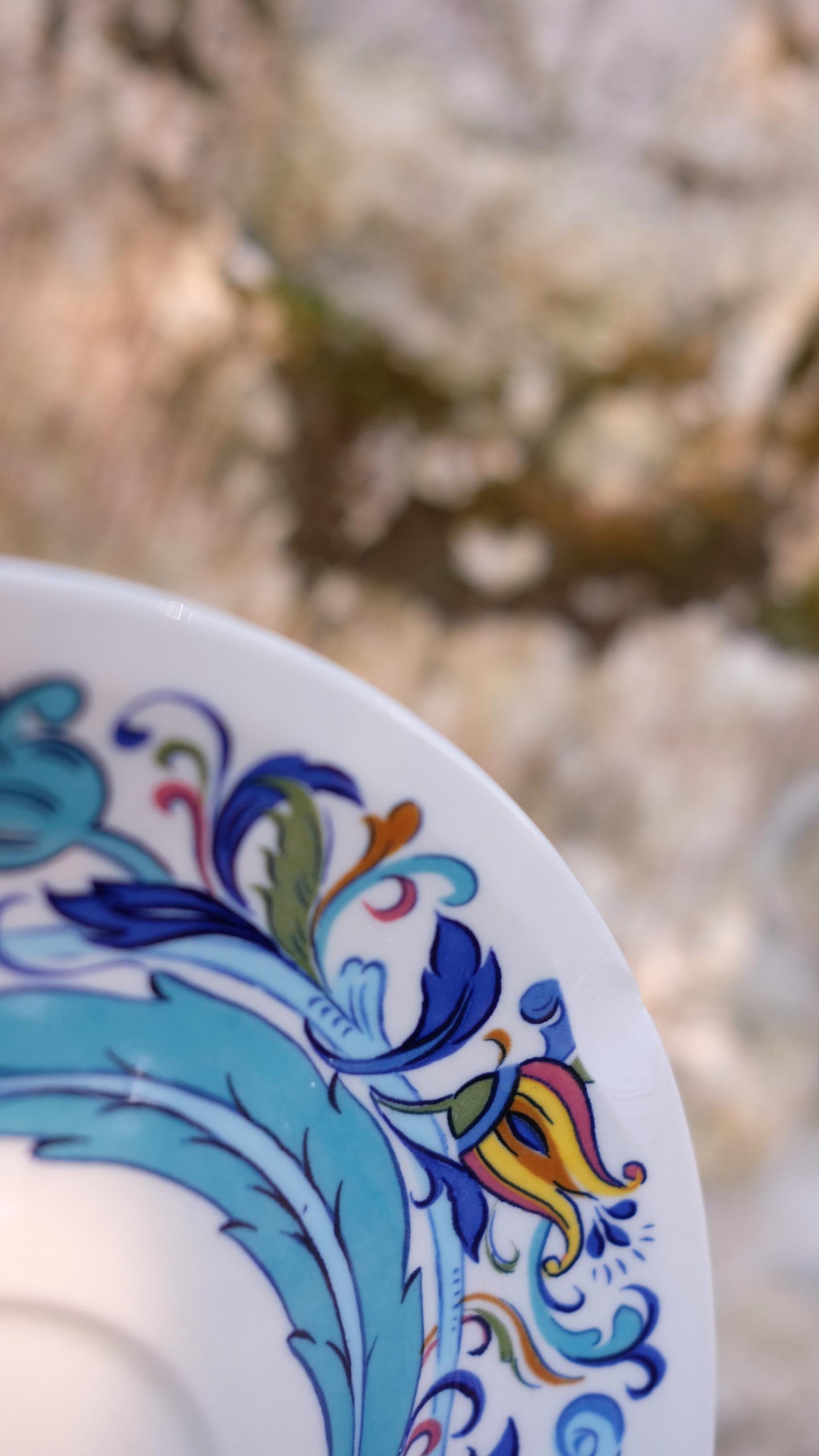 Lot de deux sous tasses/petites assiettes Villeroy et Boch vintage motif Izmir
