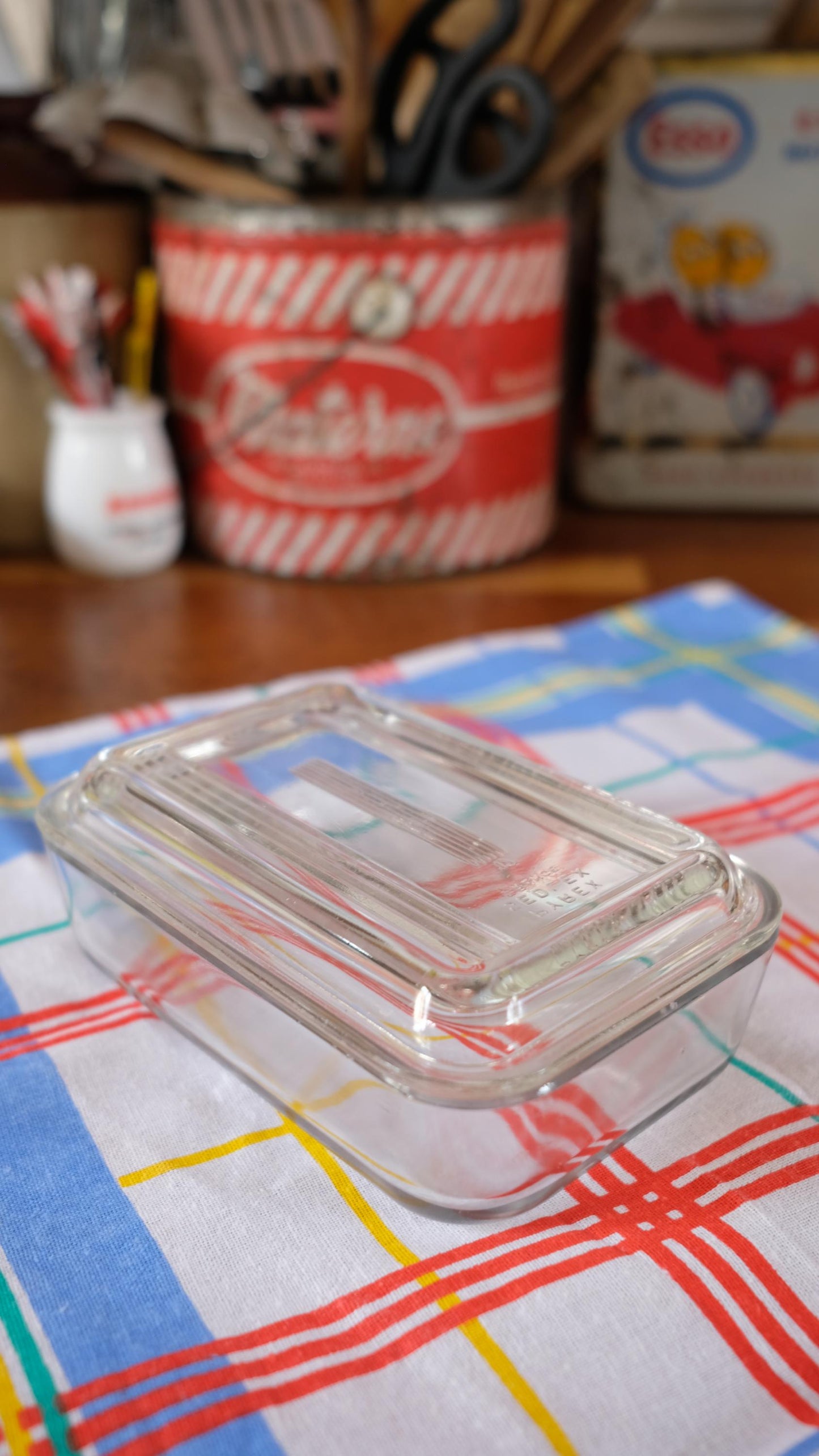 Beurrier pyrex vintage made in France