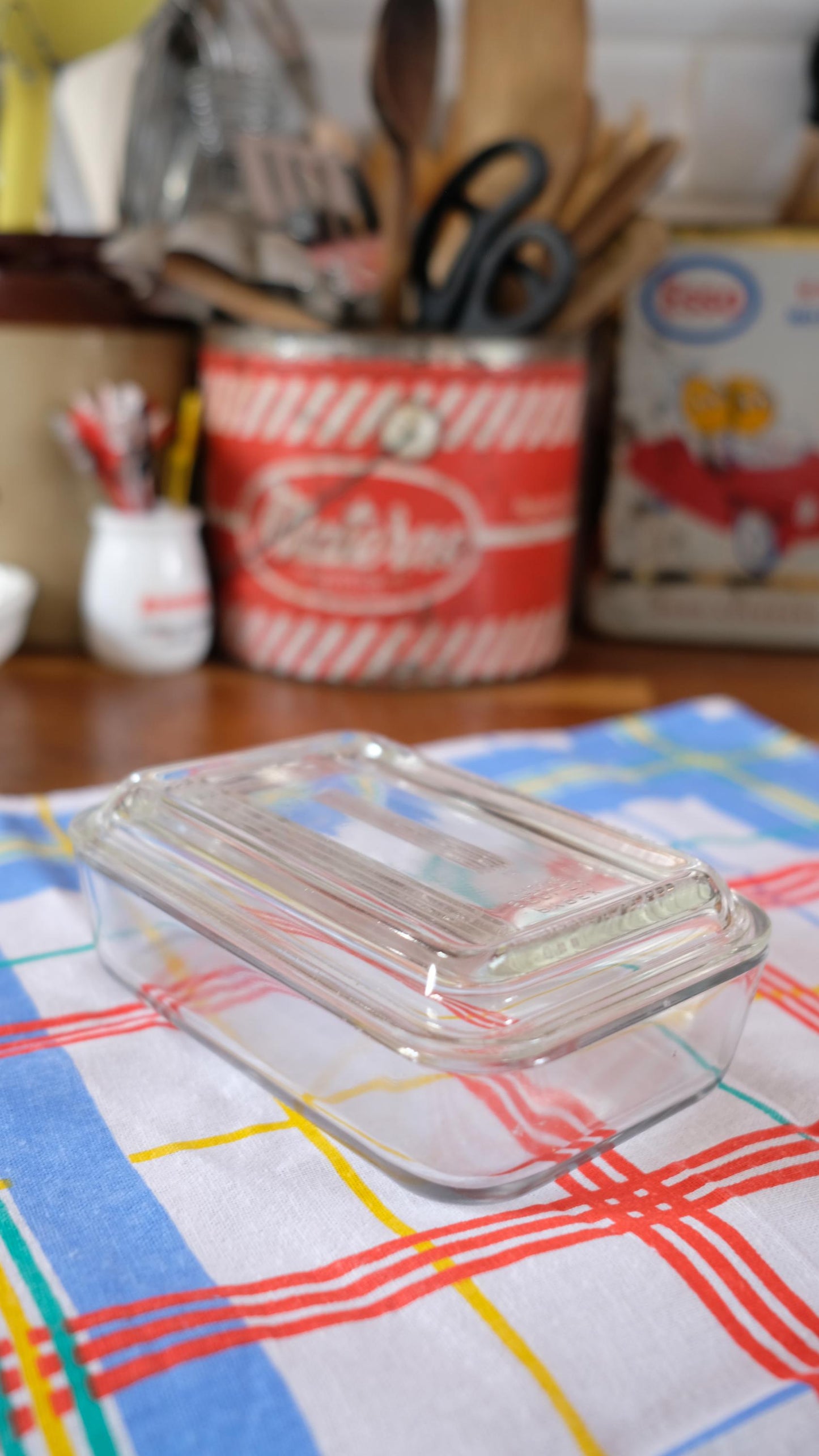 Beurrier pyrex vintage made in France