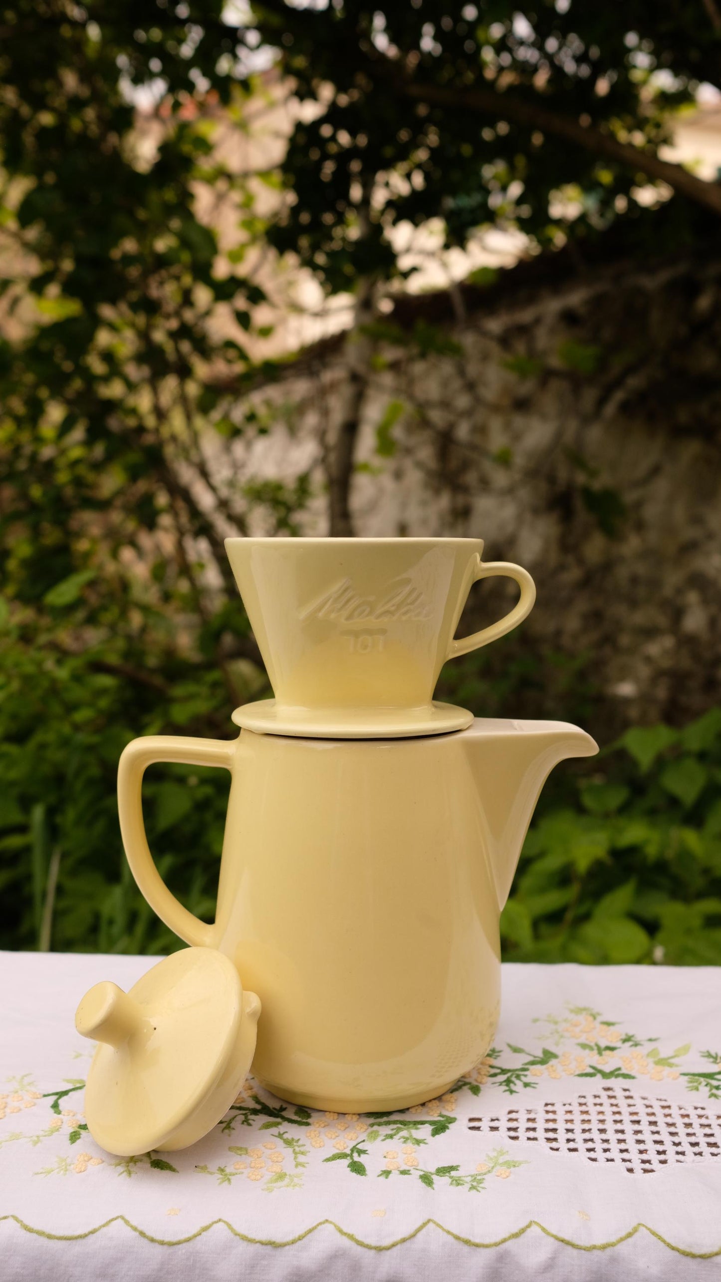 Cafetière Melitta vintage  et son porte filtre modèle 101