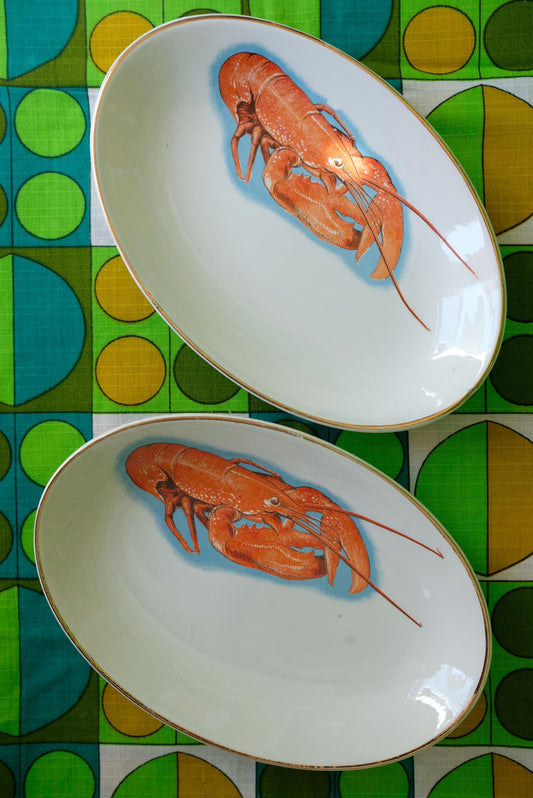 Ravier homard Digoin Sarreguemines