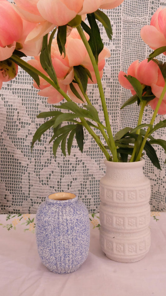 Vase vintage moucheté style art déco