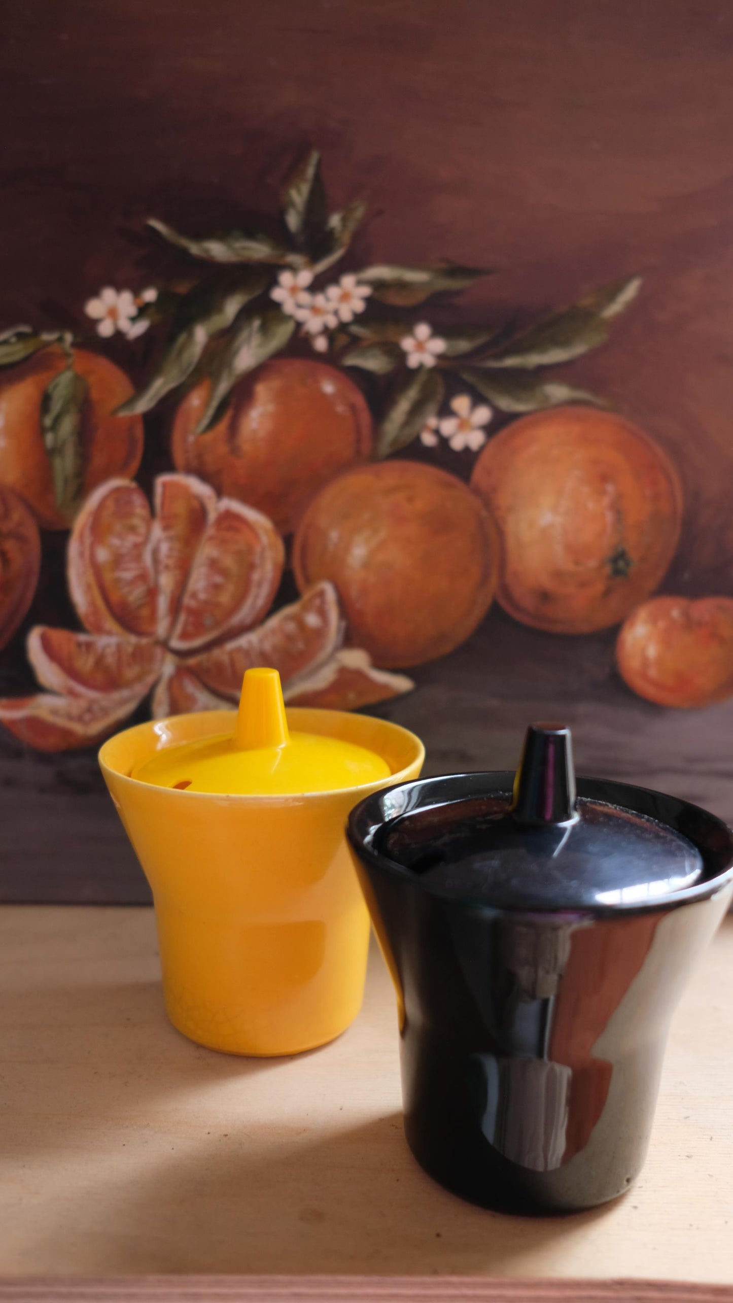 Lot de deux pot à moutarde Grey Poupon vintage