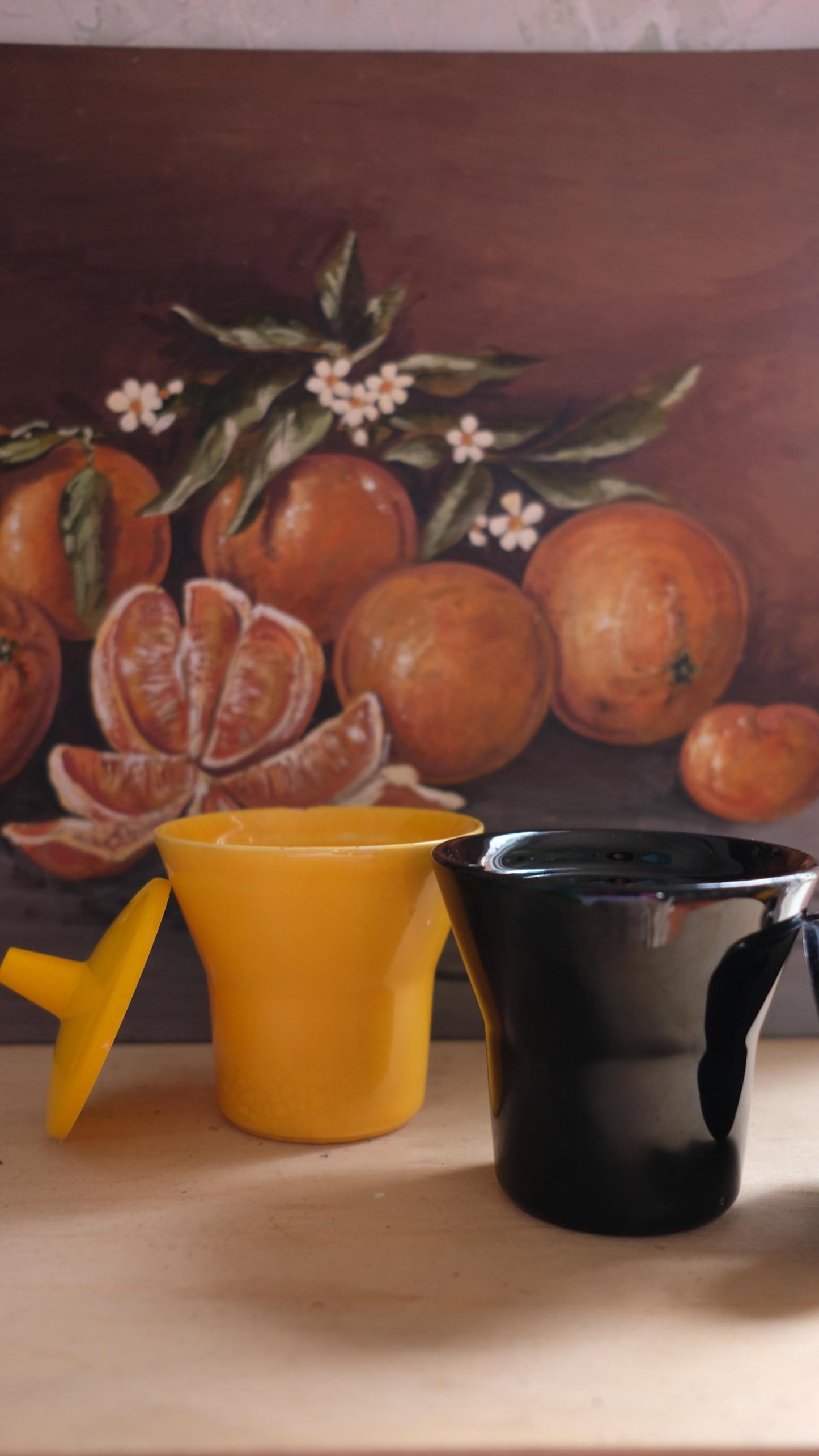 Lot de deux pot à moutarde Grey Poupon vintage