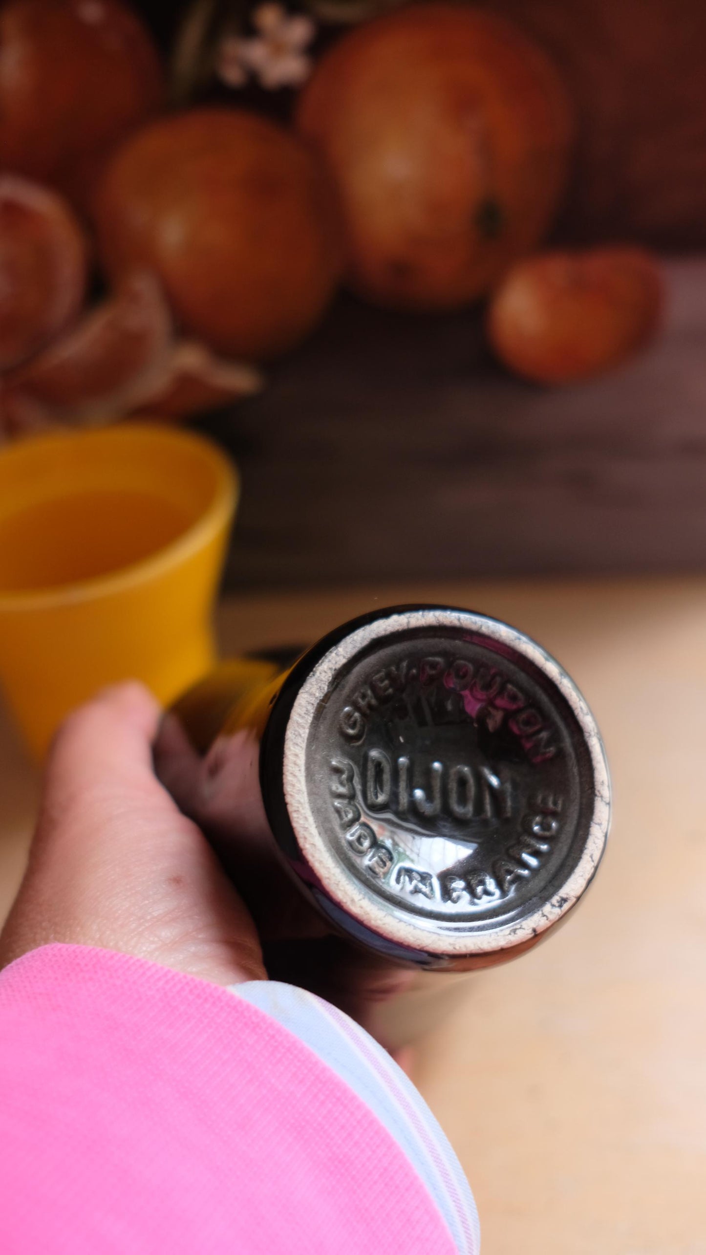 Lot de deux pot à moutarde Grey Poupon vintage