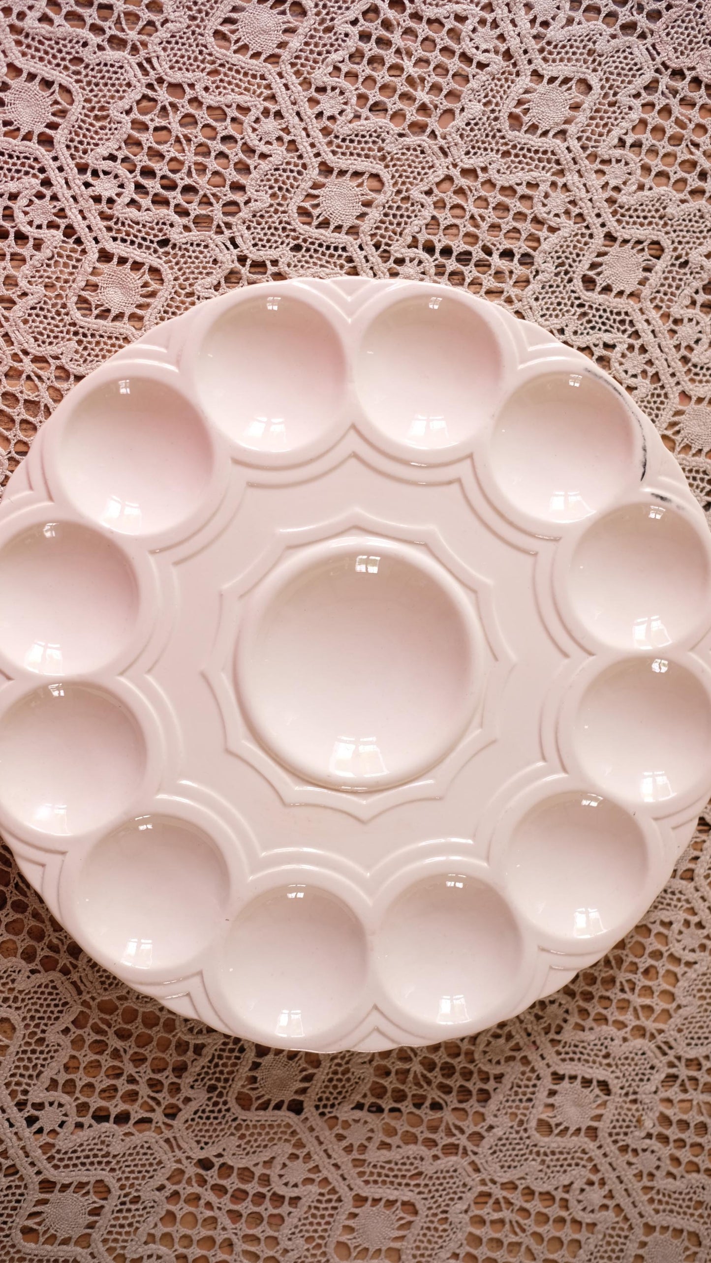 Grande assiettes à huitres Sarreguemines vintage
