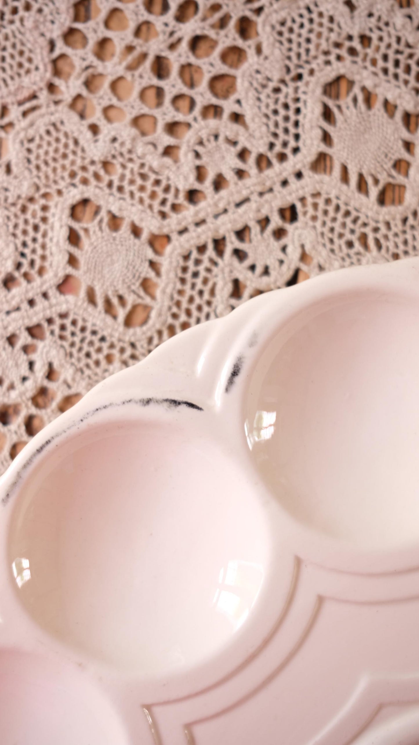 Grande assiettes à huitres Sarreguemines vintage