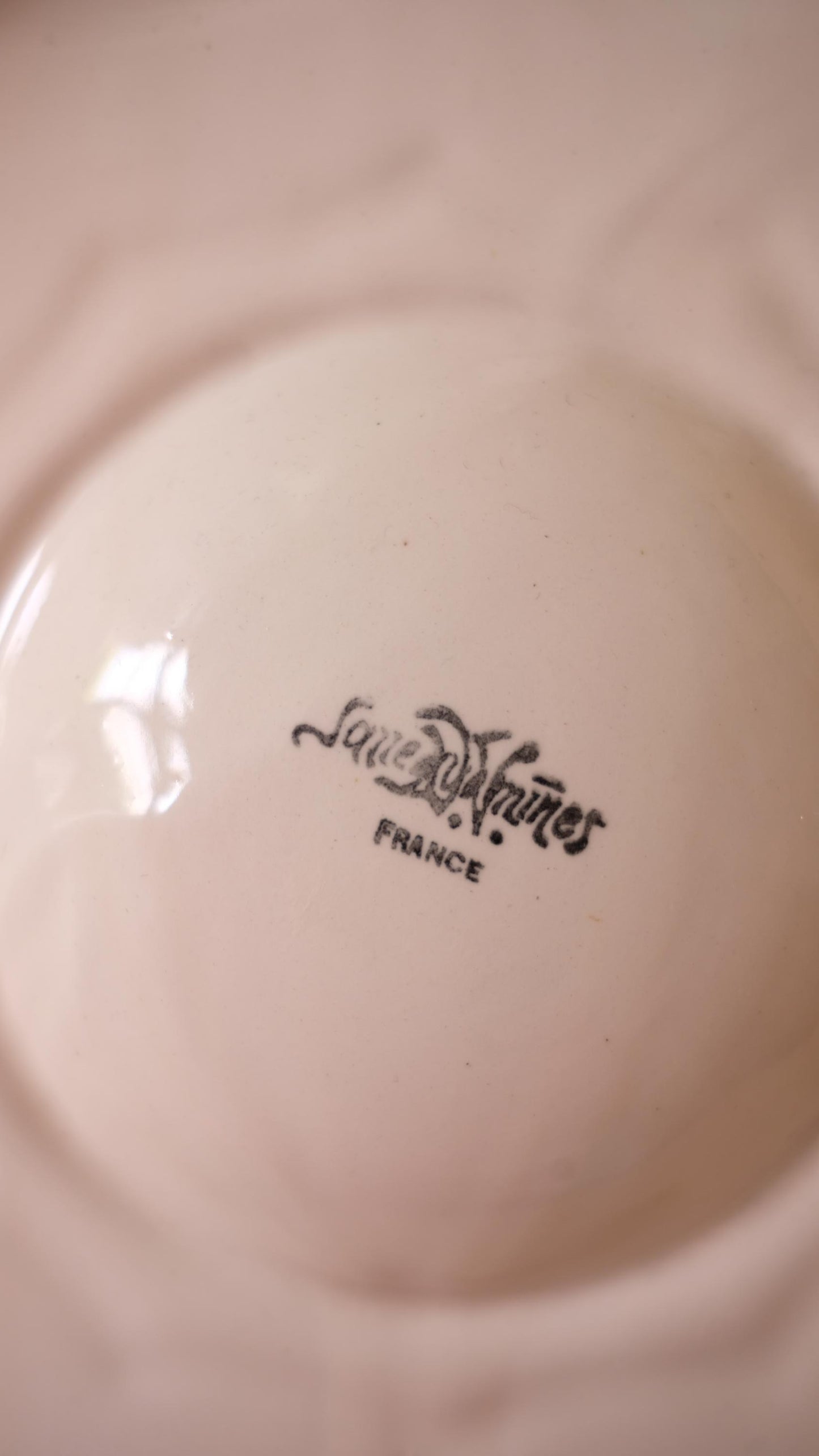 Grande assiettes à huitres Sarreguemines vintage