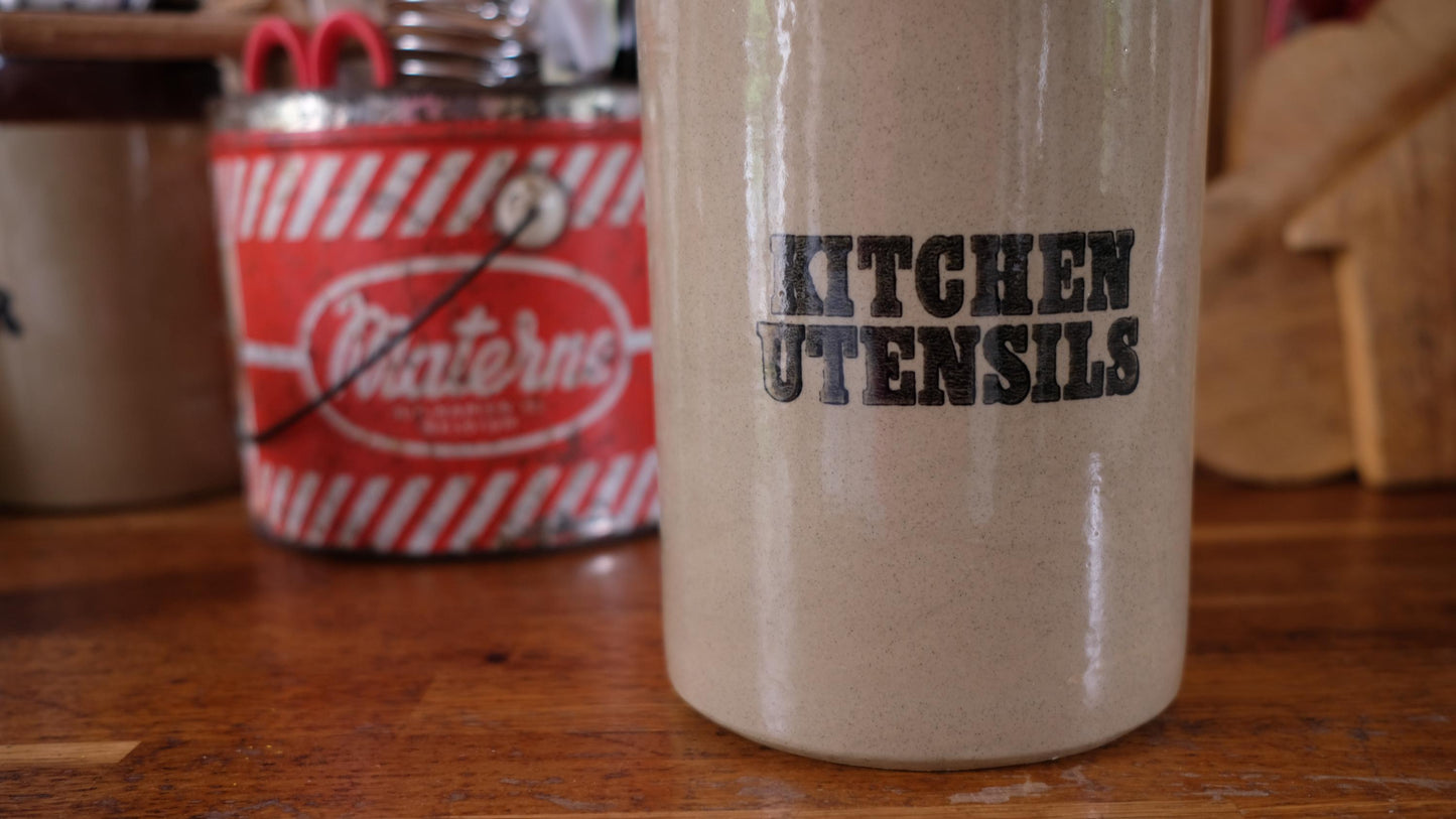 Pot en grès vintage made in England style farmhouse