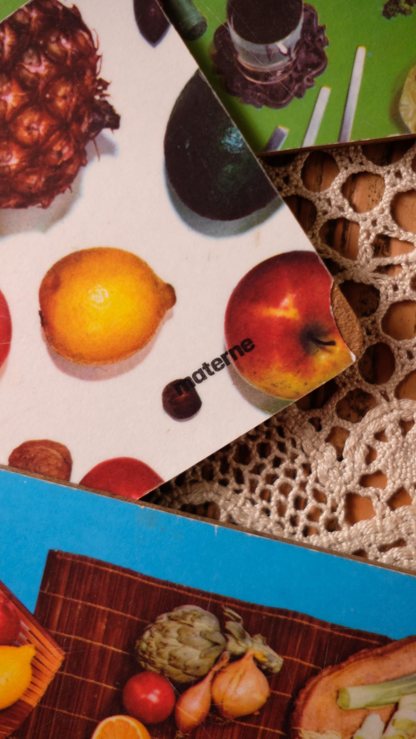 Lot de trois planches à découper publicitaires en formica vintage