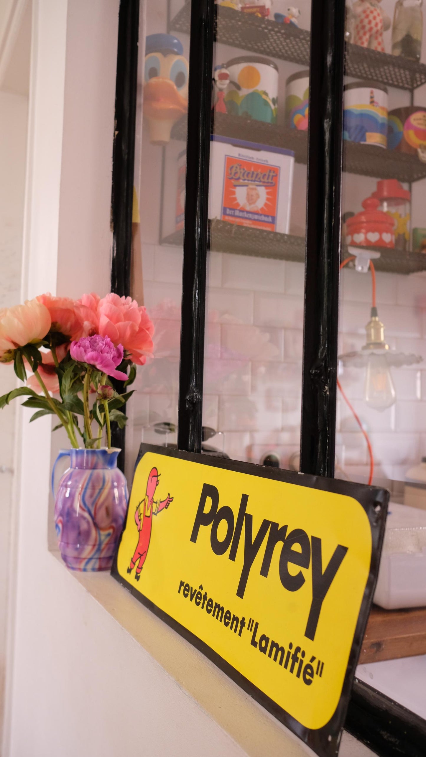Plaque publicitaire vintage Polyrey