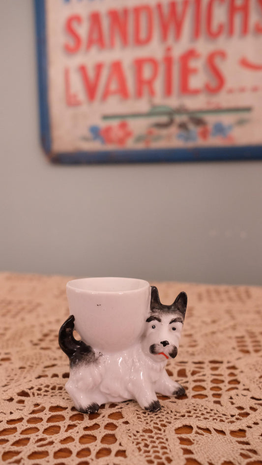 Coquetier chien vintage made in Germany