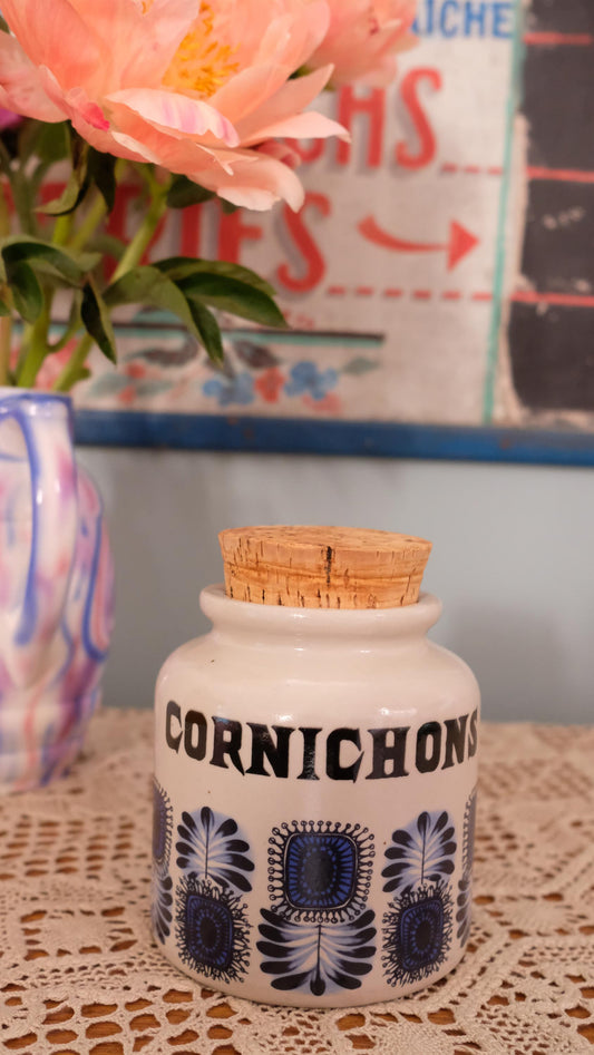 Pot à cornichons en grès lml vintage