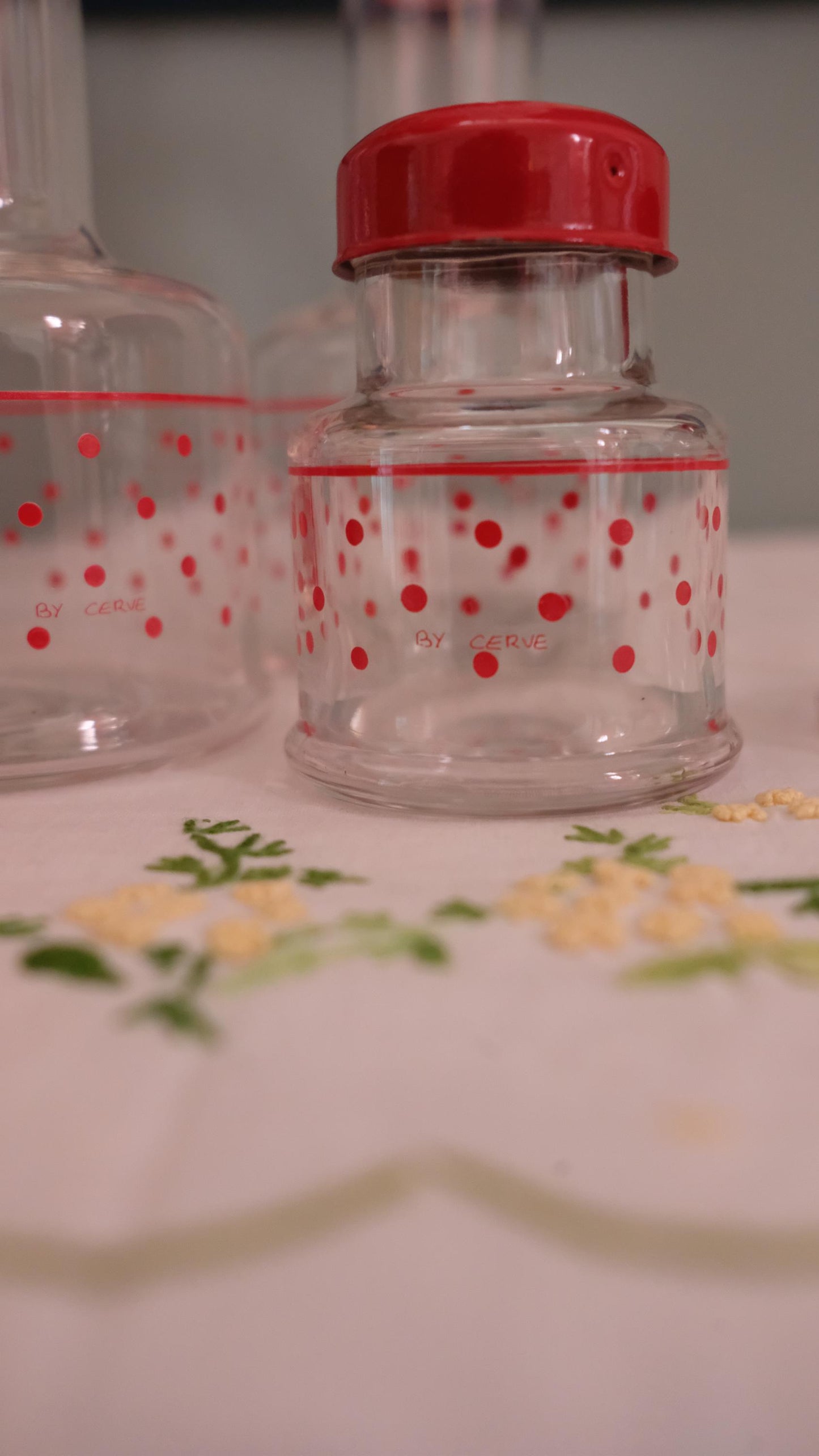 Ensemble à condiments cerve Italy vintage