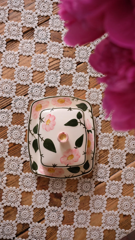 Beurrier Villeroy&Boch vintage modèle wild flowers