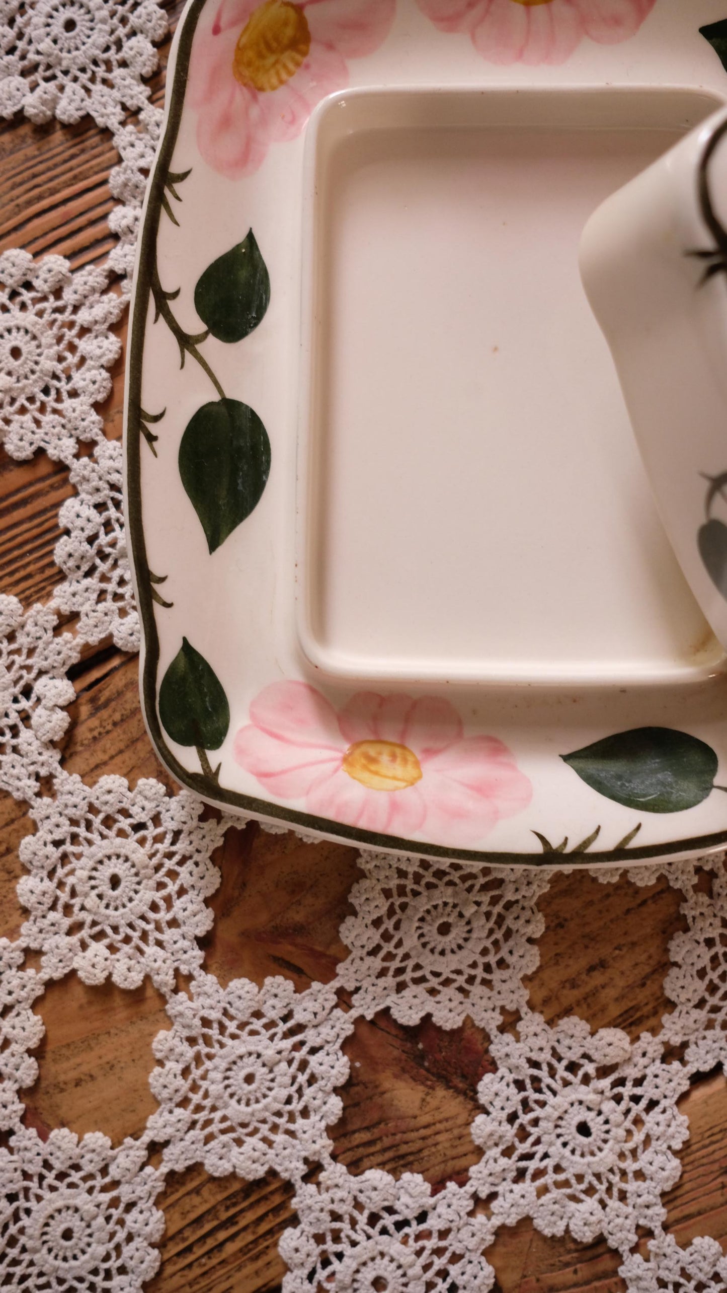 Beurrier Villeroy&Boch vintage modèle wild flowers