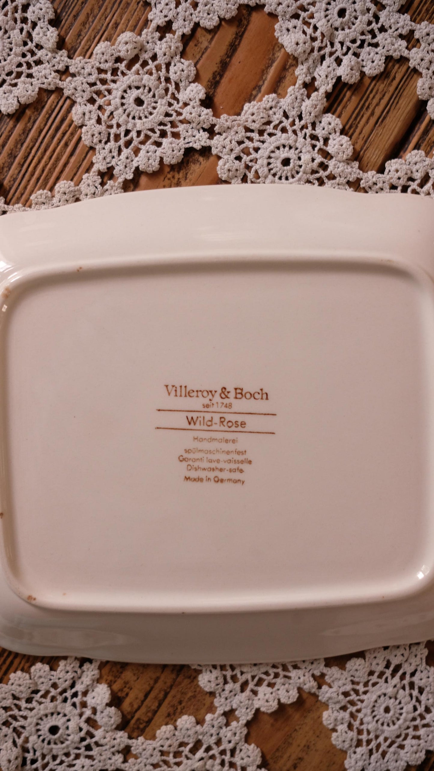 Beurrier Villeroy&Boch vintage modèle wild flowers