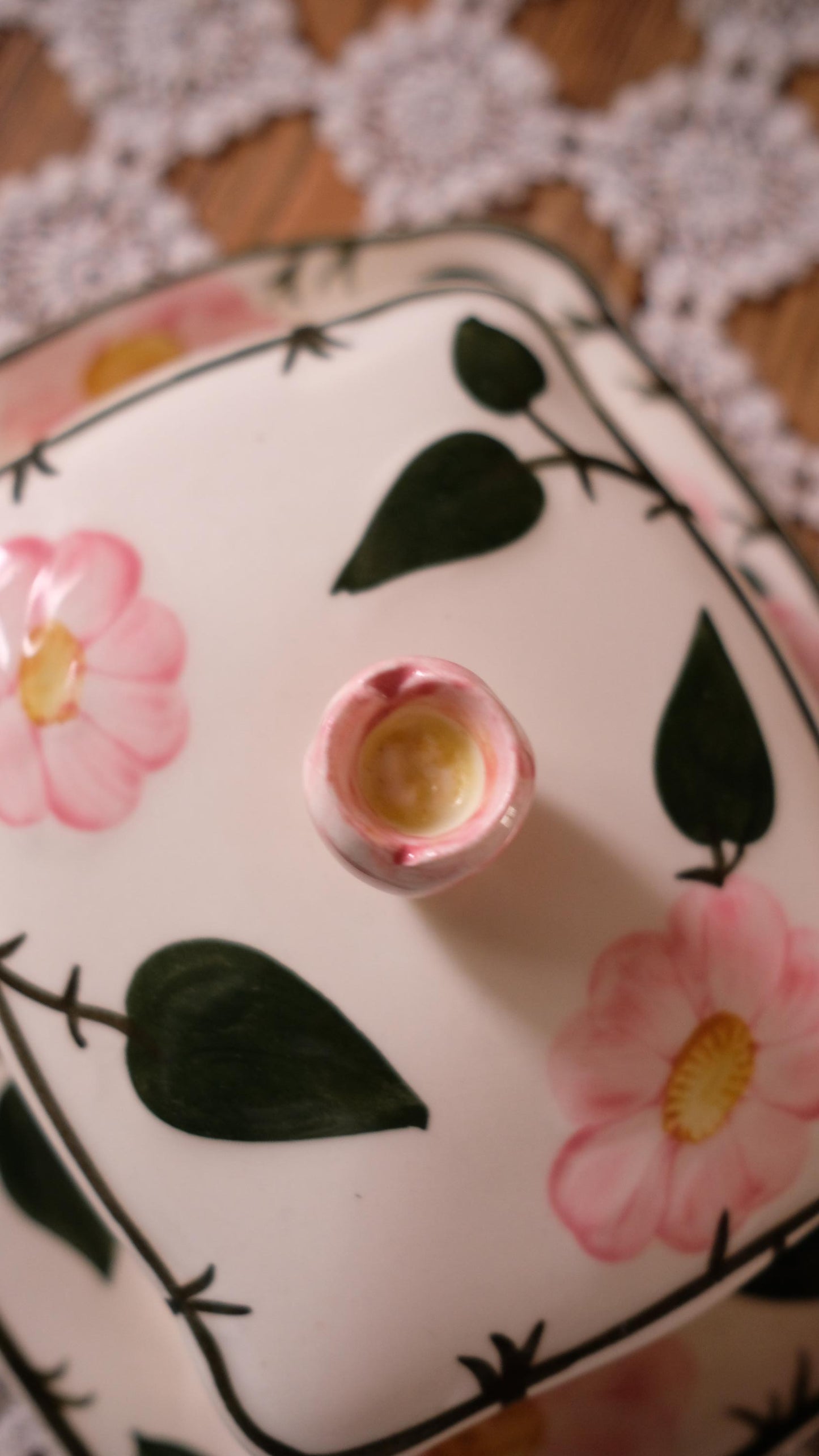 Beurrier Villeroy&Boch vintage modèle wild flowers