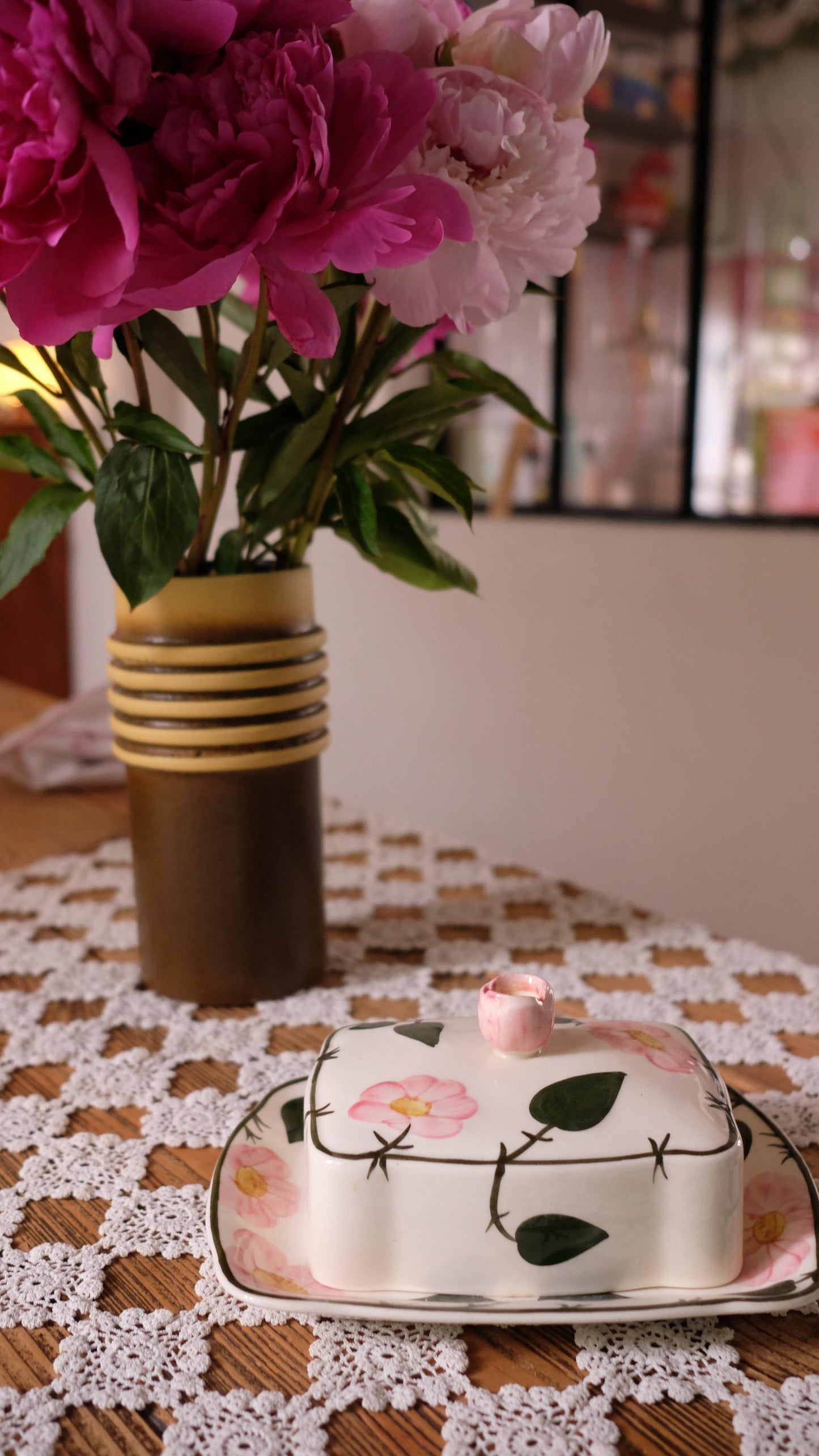 Beurrier Villeroy&Boch vintage modèle wild flowers