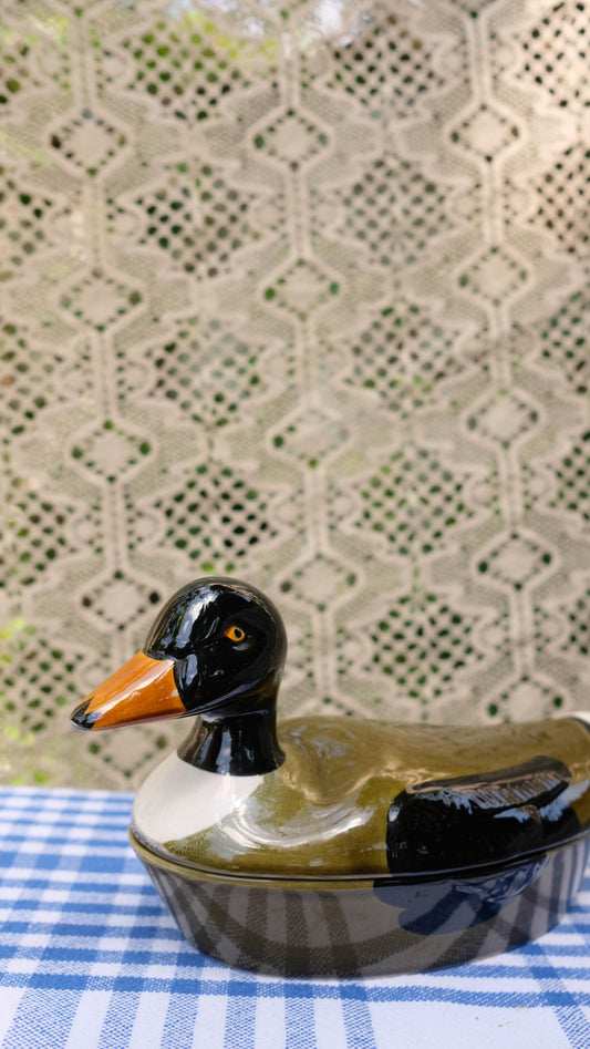 Terrine canard Michel Caugant vintage
