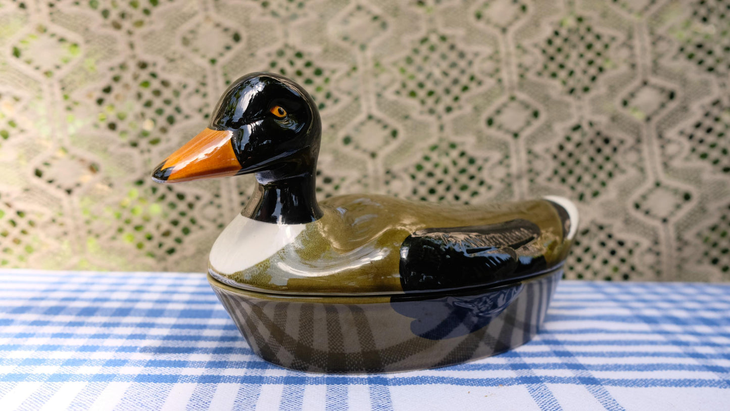 Terrine canard Michel Caugant vintage