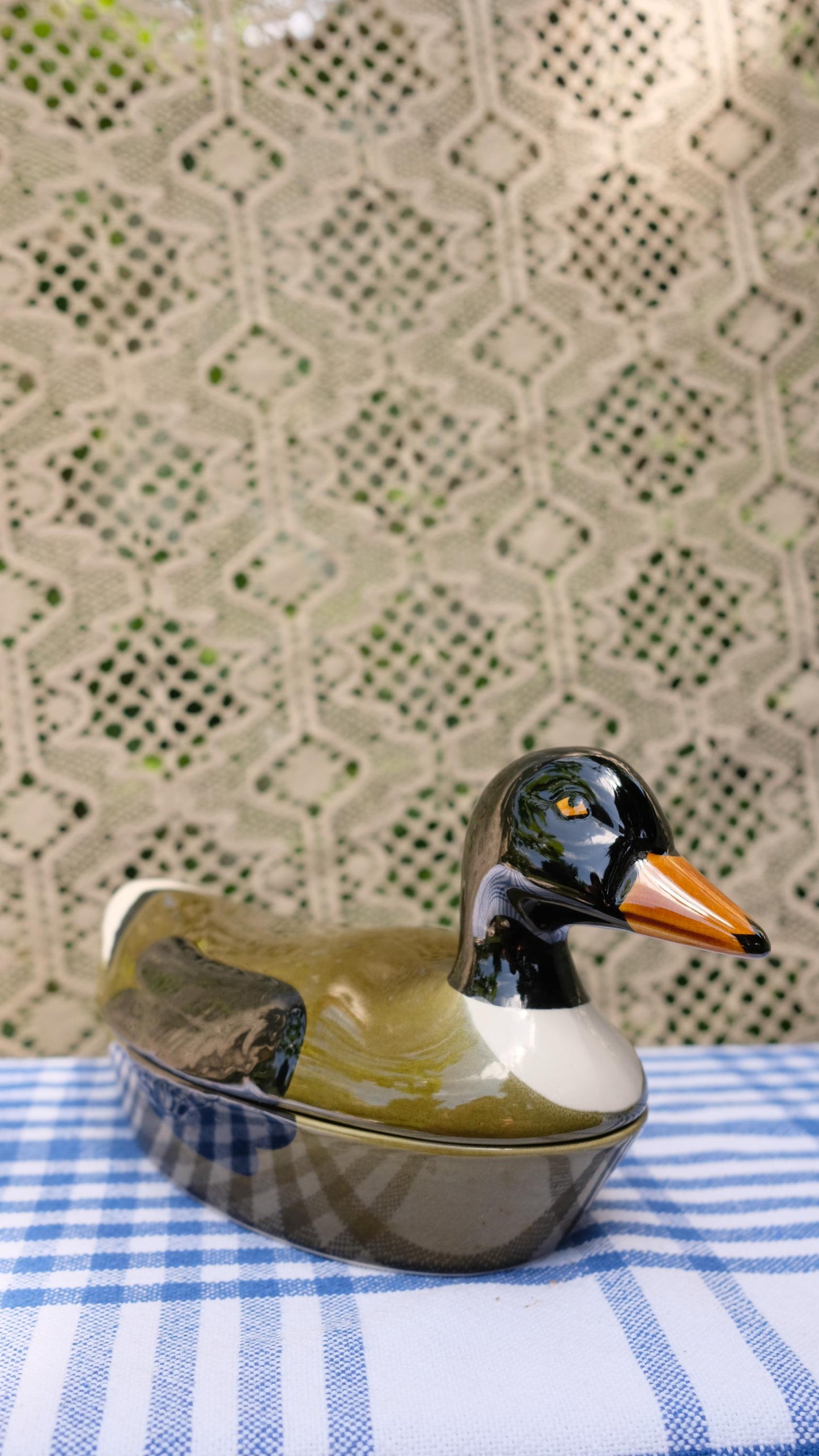 Terrine canard Michel Caugant vintage