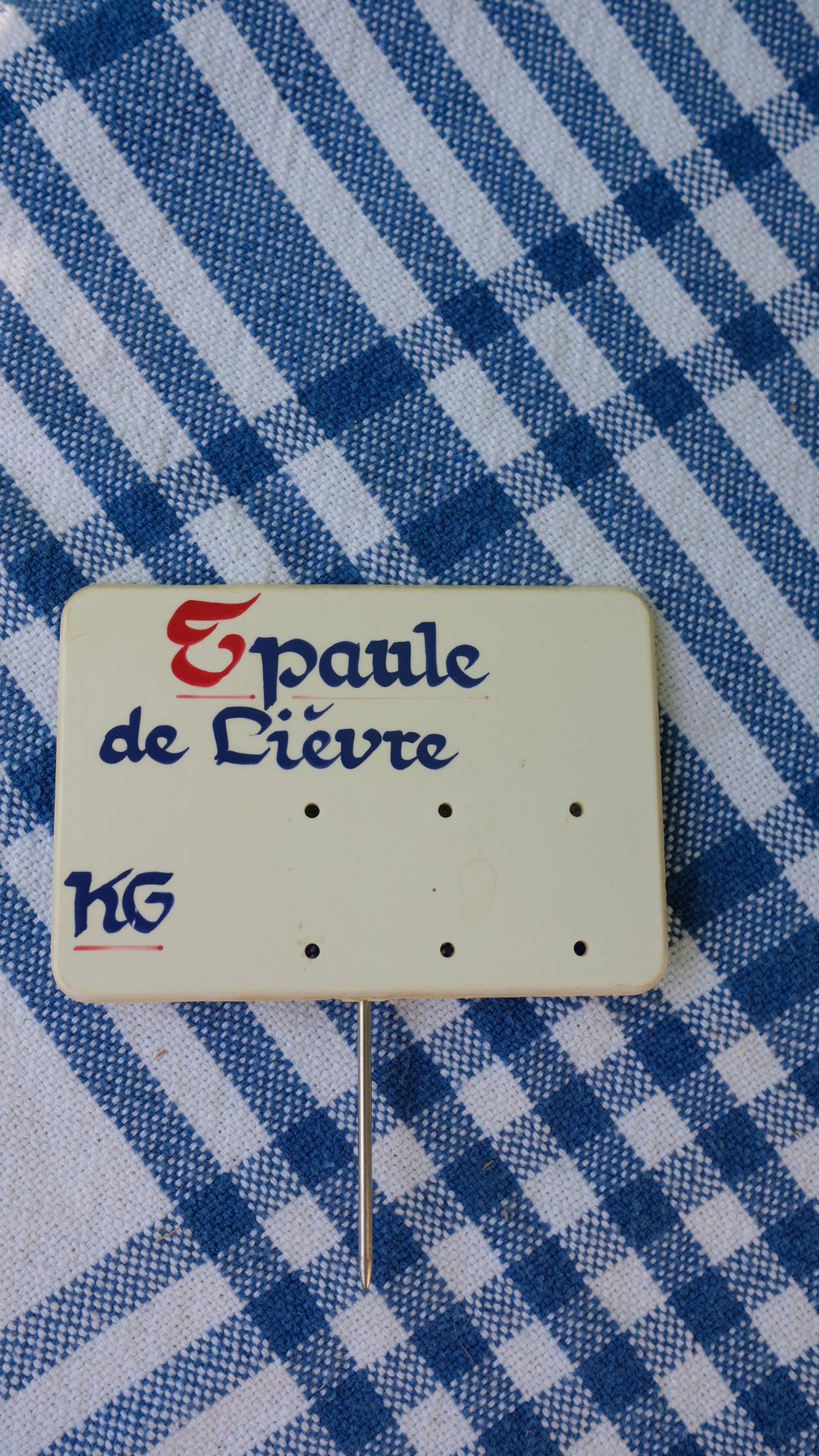 Etiquette de boucherie vintage