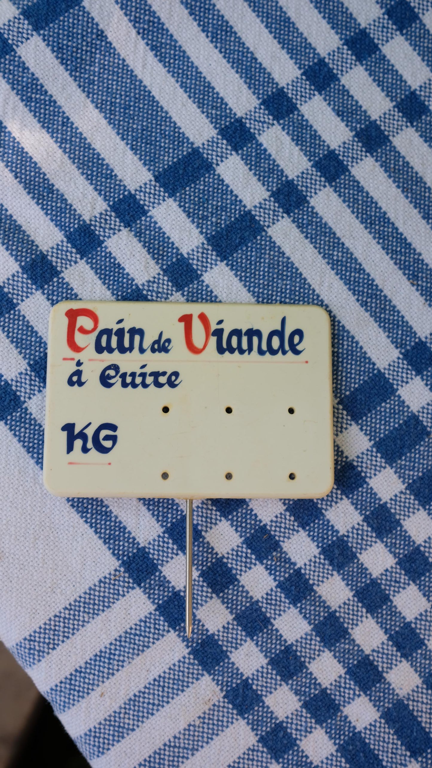 Etiquette de boucherie vintage
