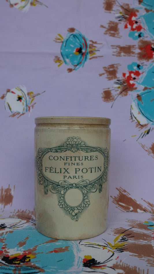 Grand pot à confiture Félix Pottin en grès