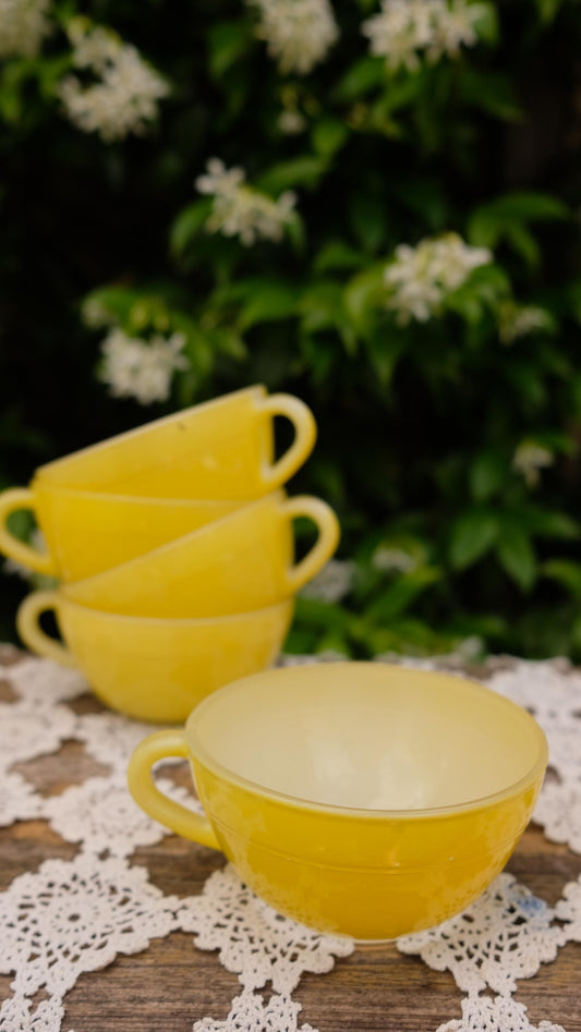 Lot de 5 tasses duralex vintage