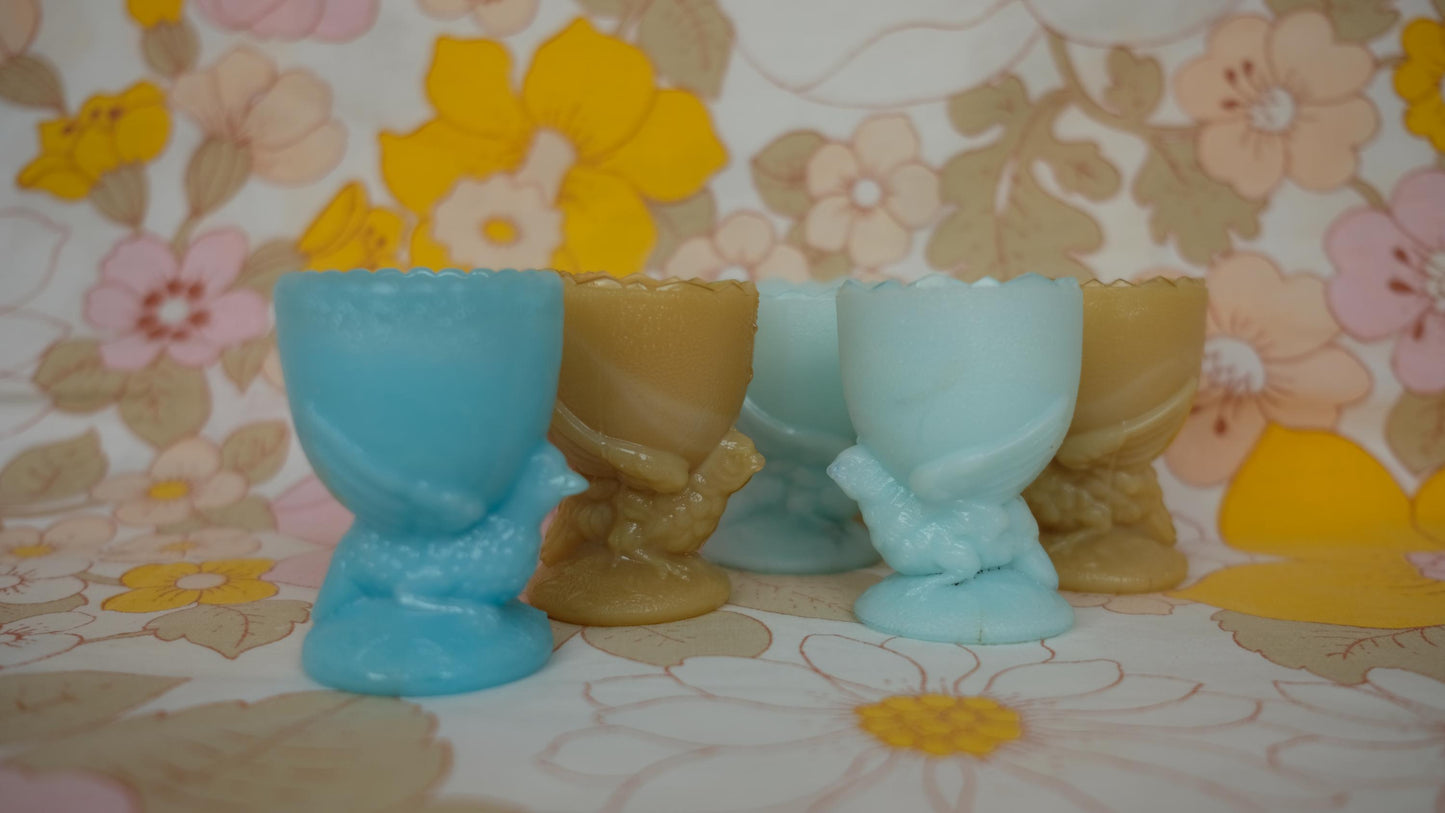 Coquetiers en opaline de portieux