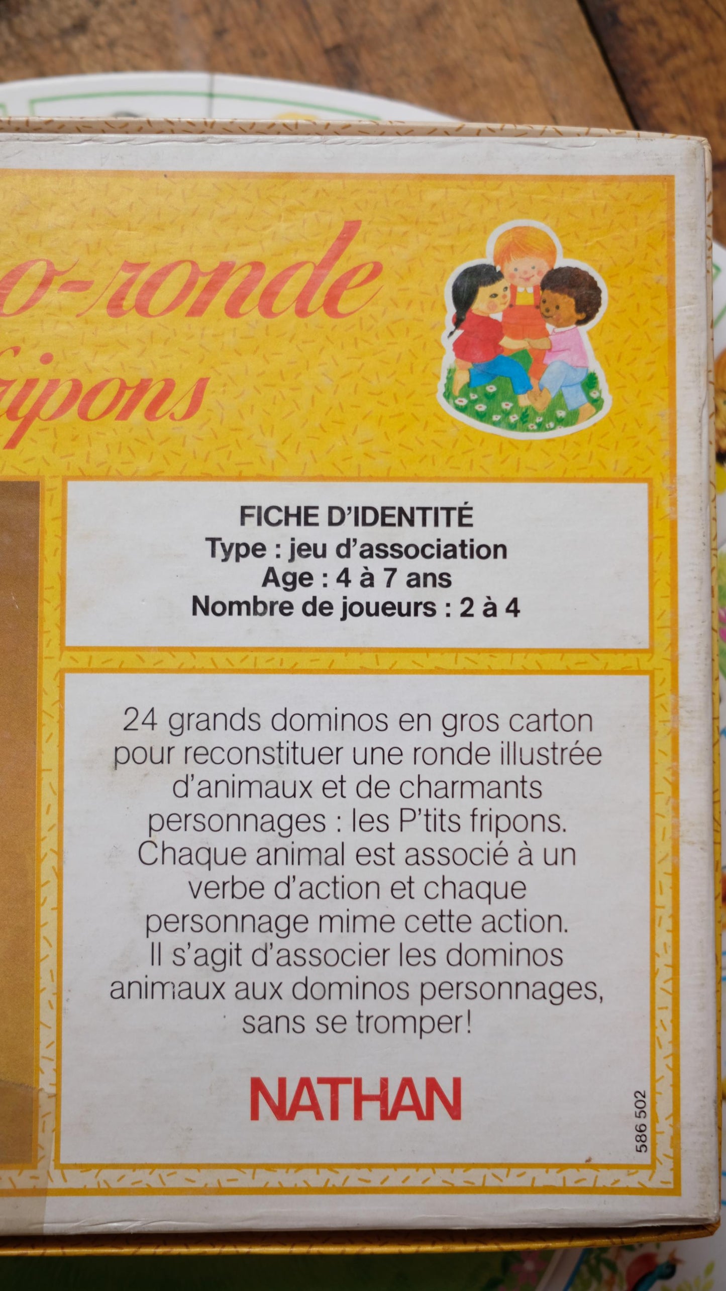 Jeu de société "domino des p'tits fripons"