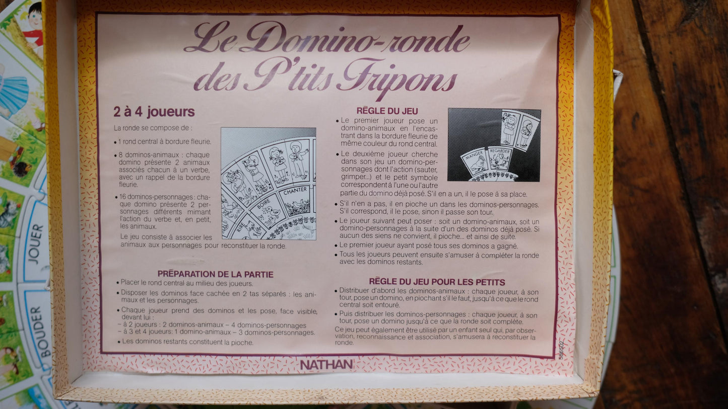 Jeu de société "domino des p'tits fripons"