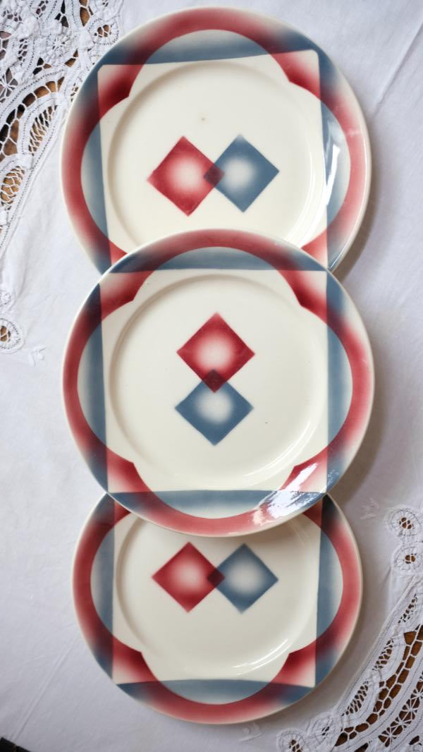 Assiettes Badonviller modèle Sumatra