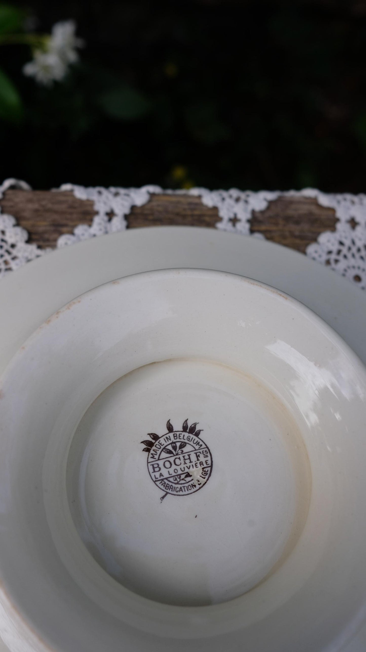 Compotier vintage Boch la Louvières