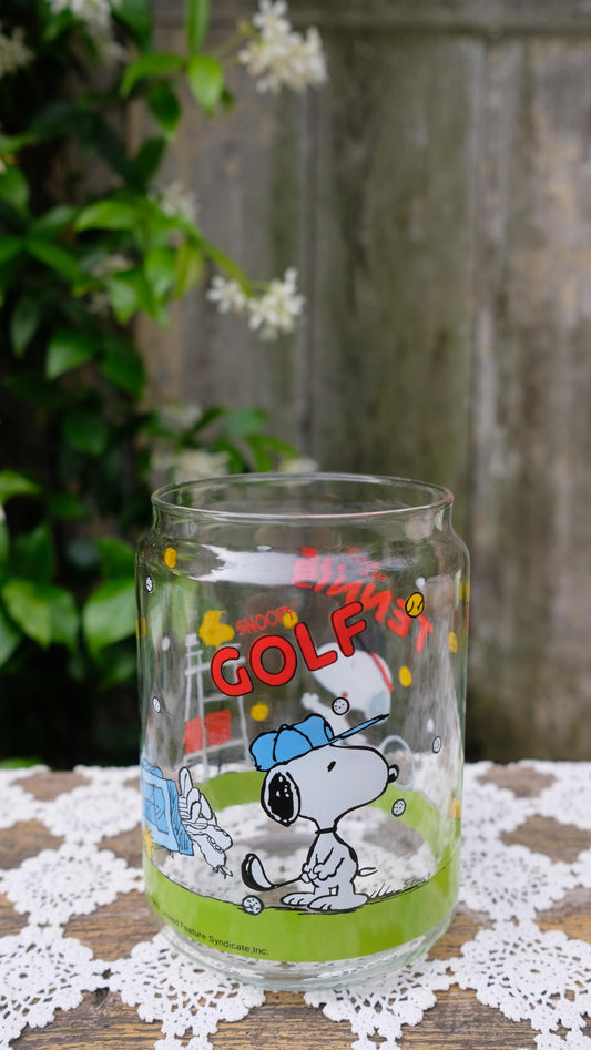 Bocal vintage snoopy tennis player