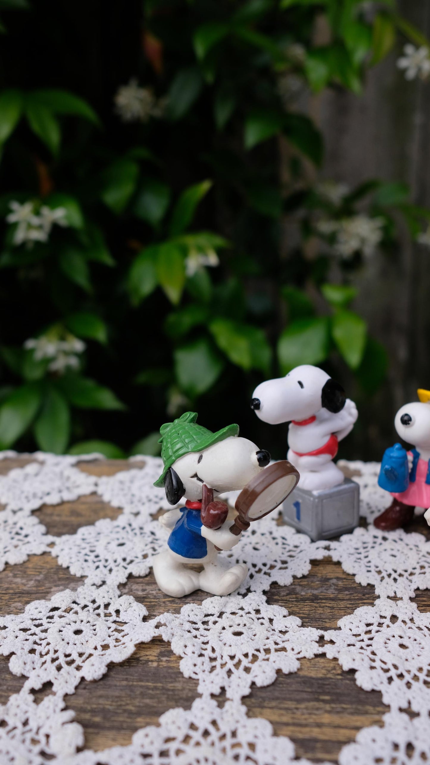 Lot de cinq figurines snoopy vintage