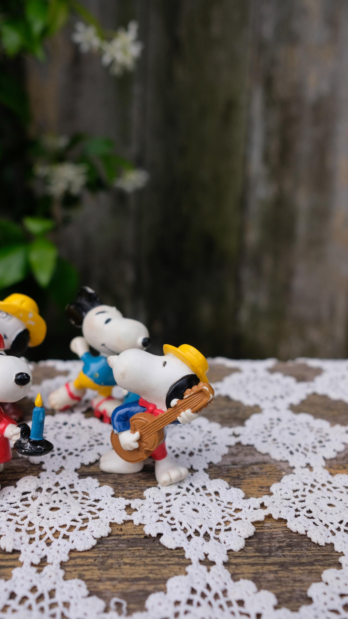 Lot de cinq figurines snoopy vintage