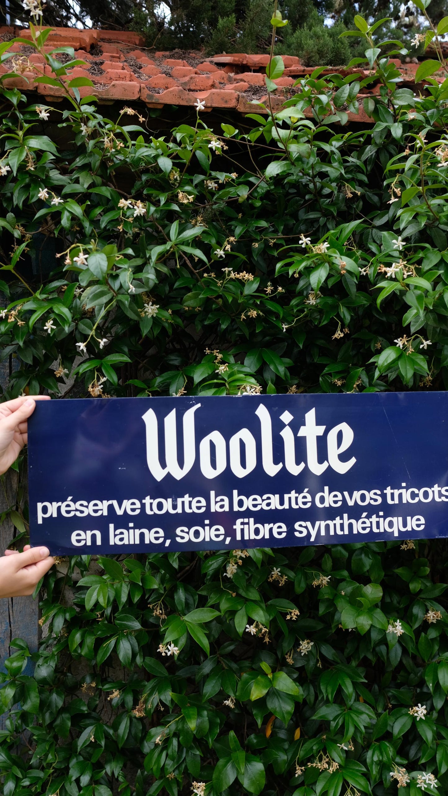 Tôle publicitaire vintage Woolite