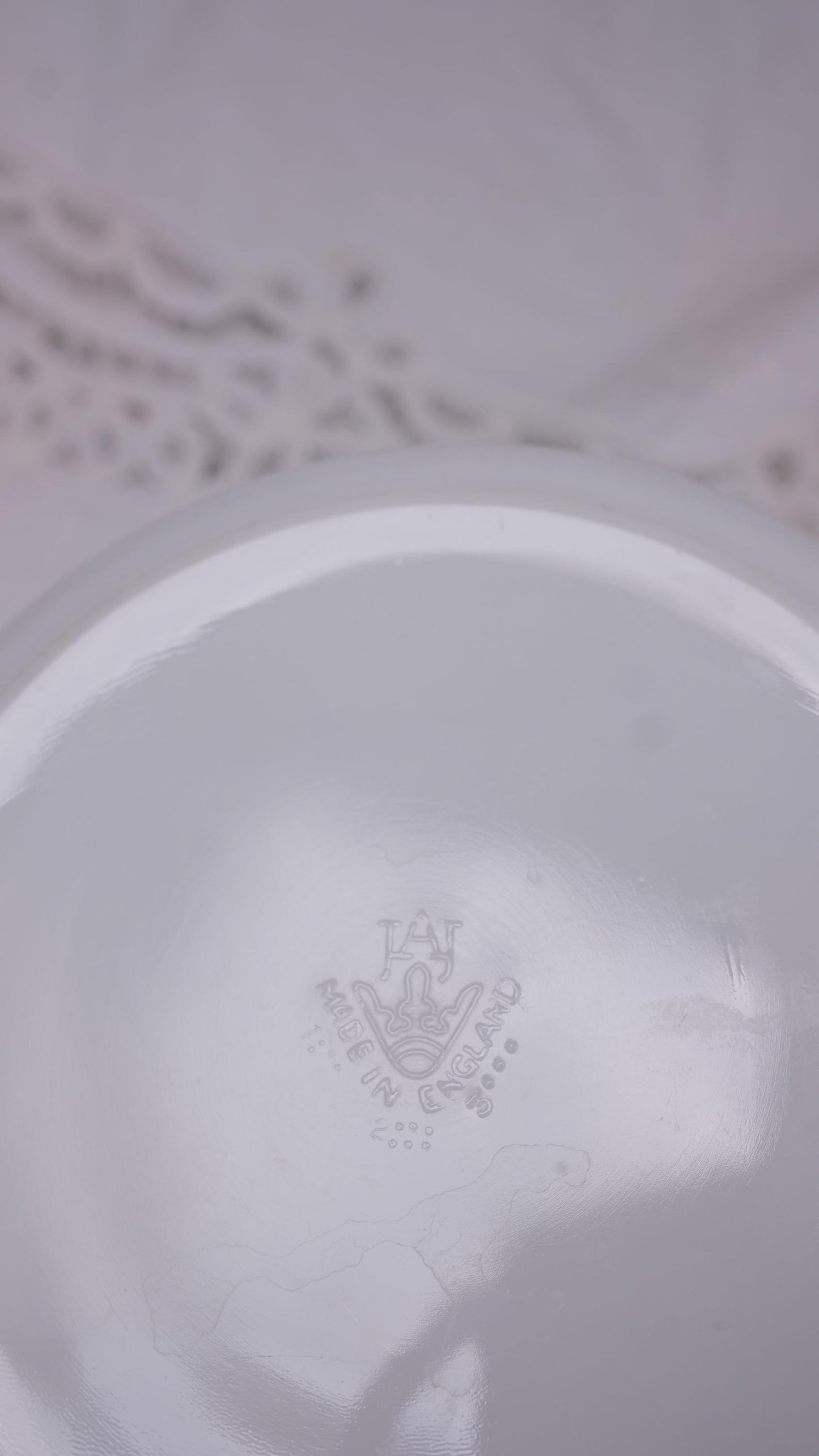 Plat JaJ en pyrex made in England