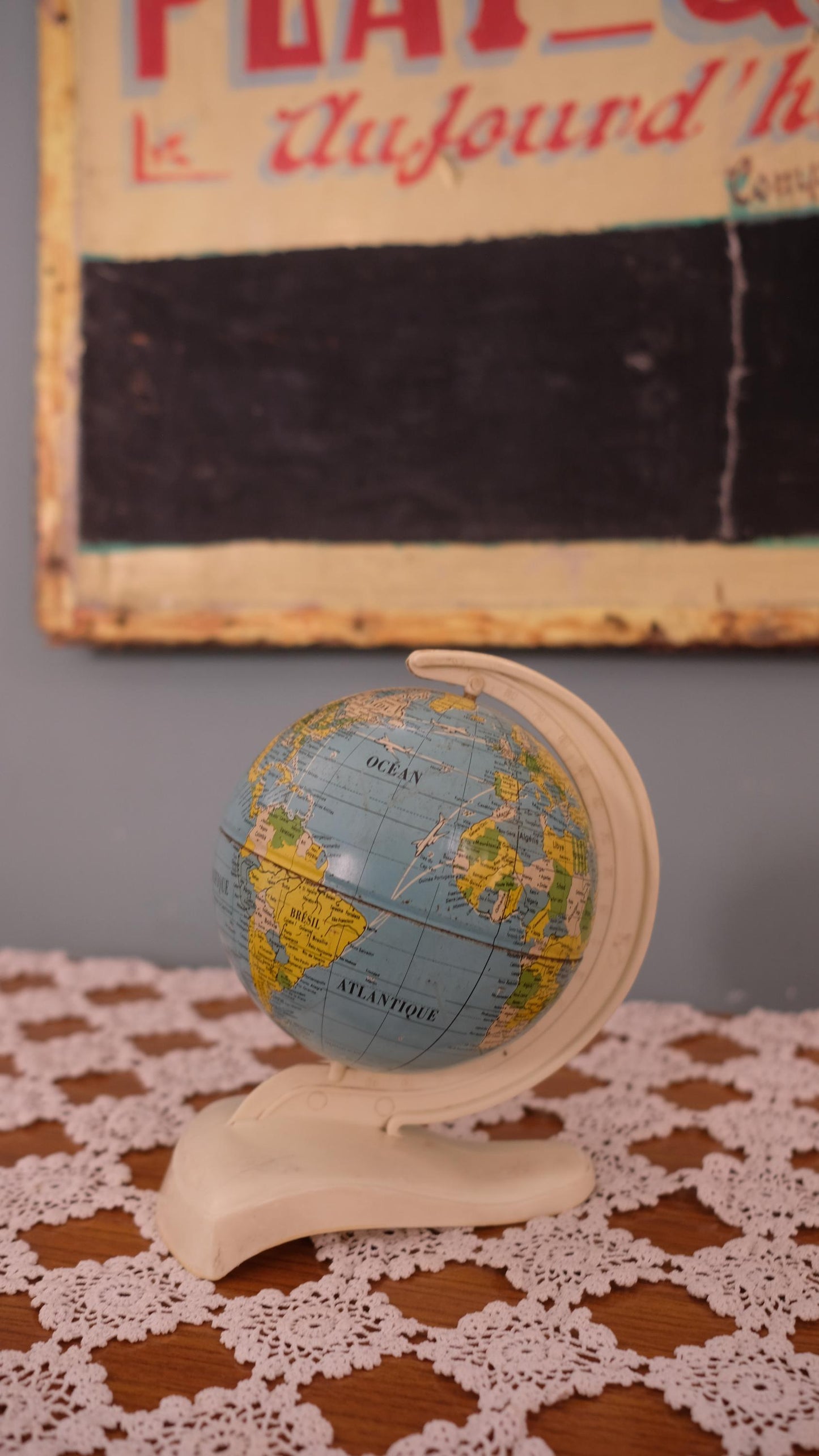 Globe terrestre vintage made in West Germany