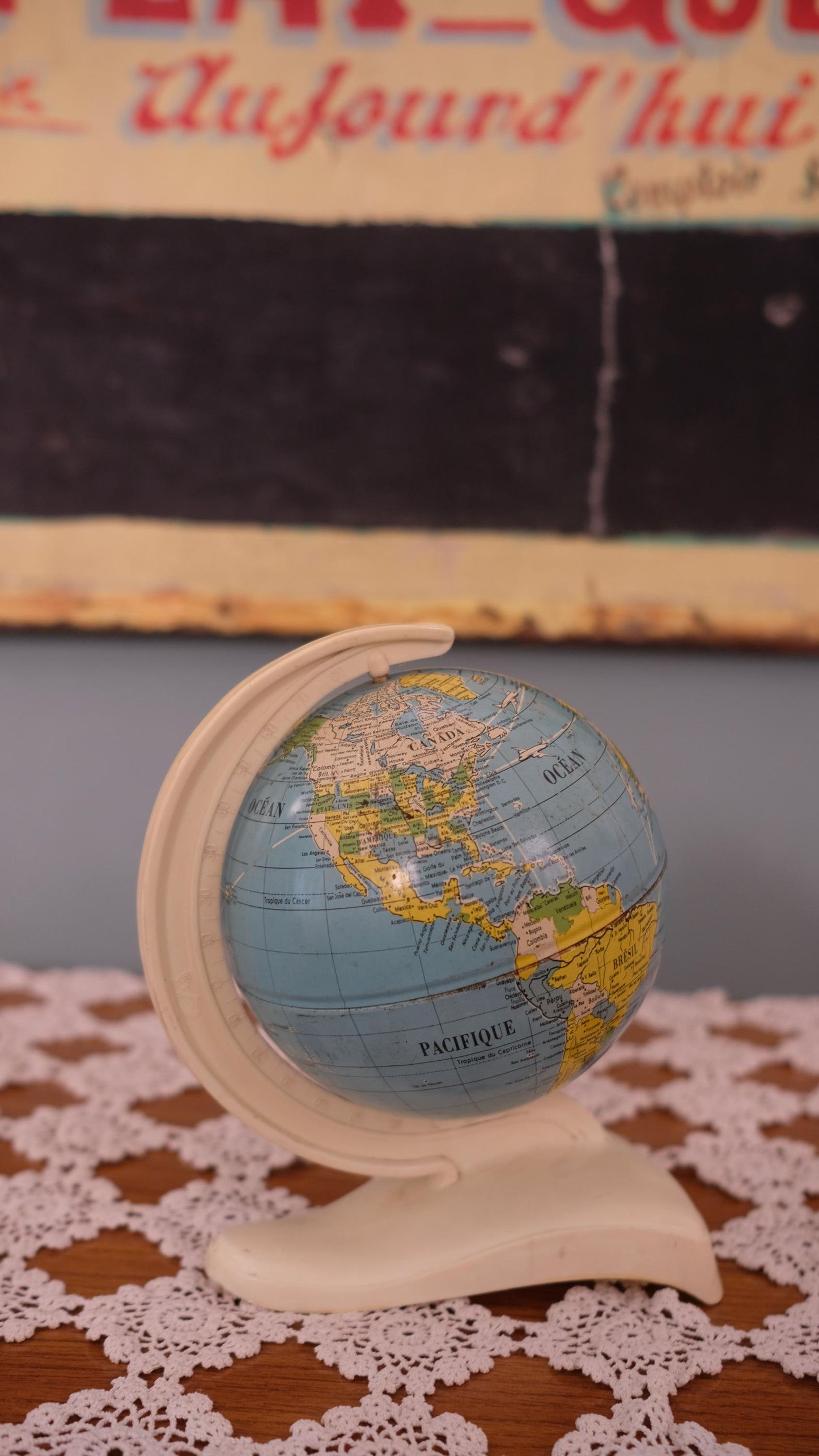 Globe terrestre vintage made in West Germany