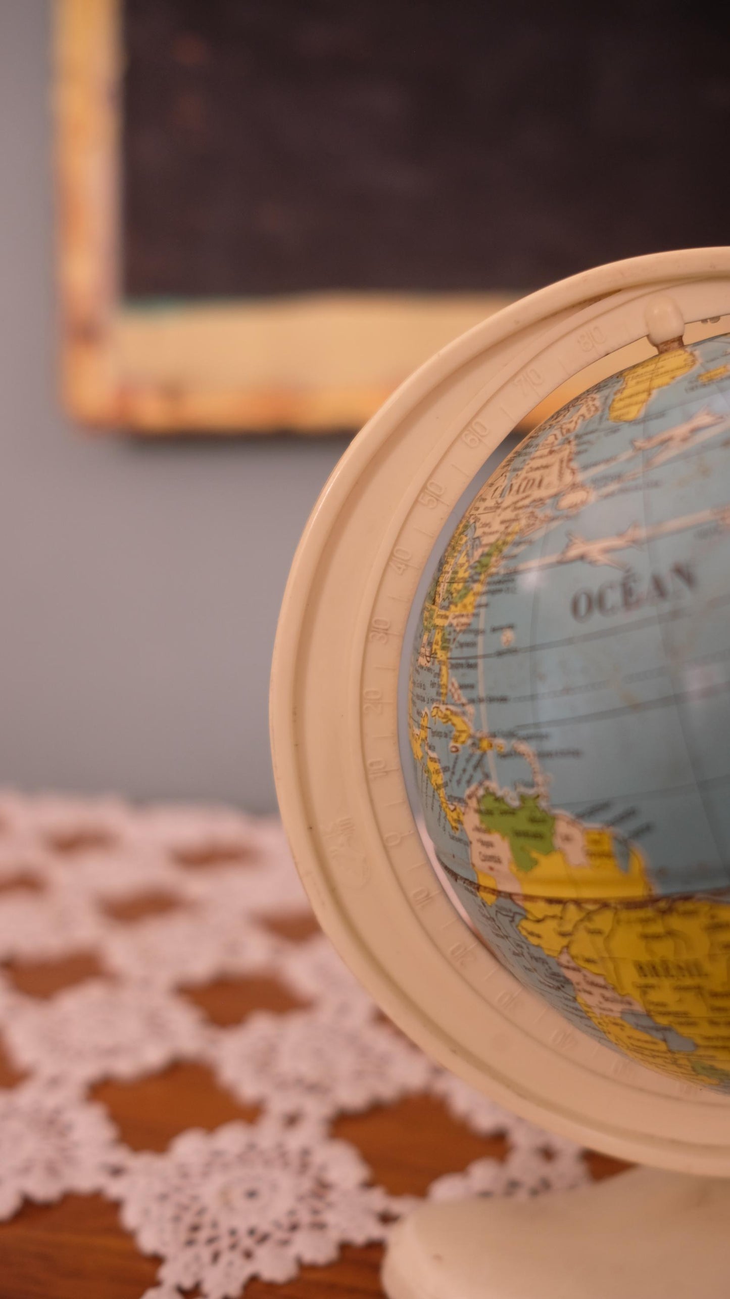 Globe terrestre vintage made in West Germany