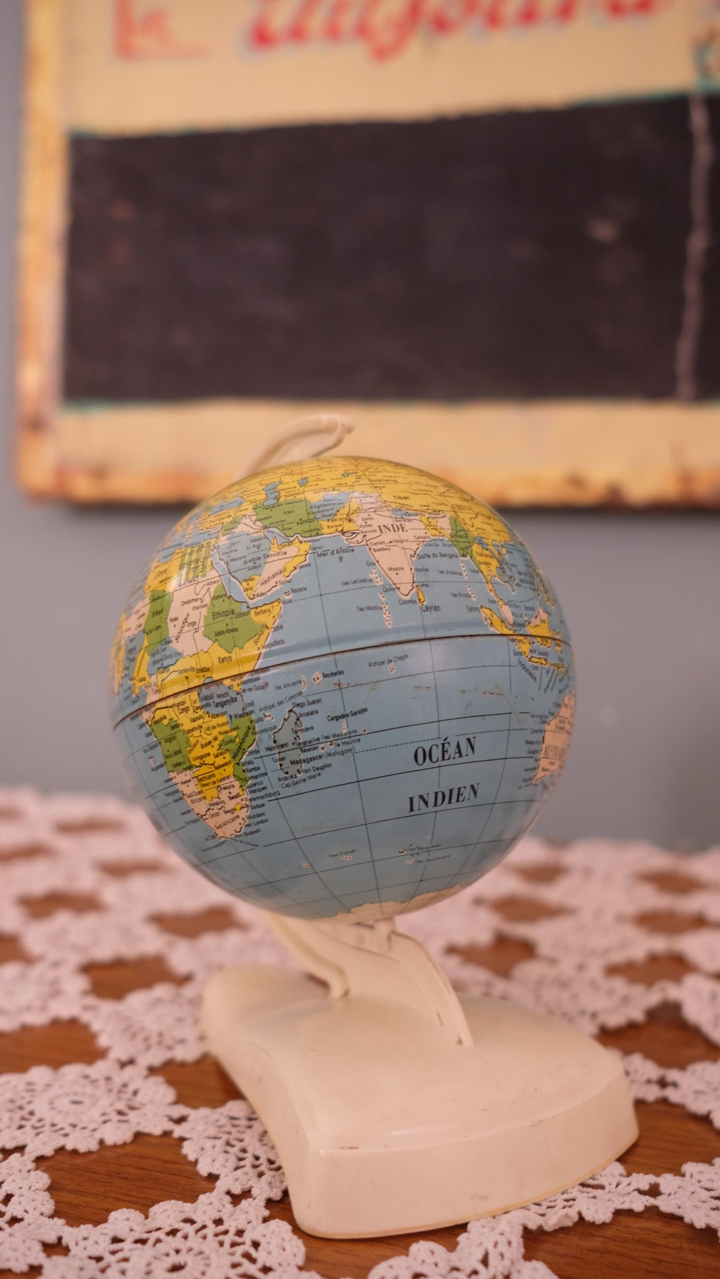 Globe terrestre vintage made in West Germany