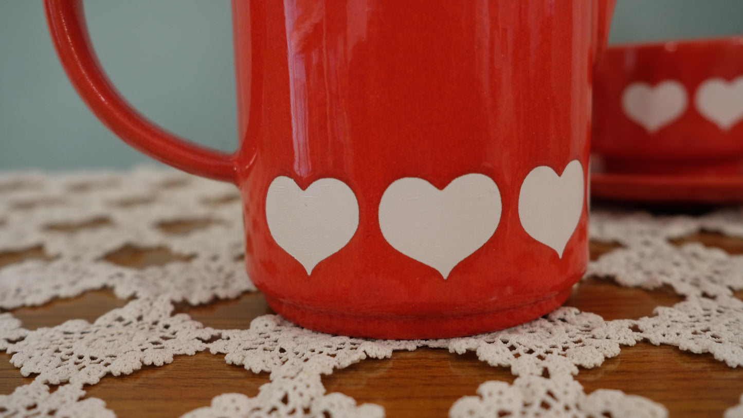 Cafetières waechtersbach motif cœurs