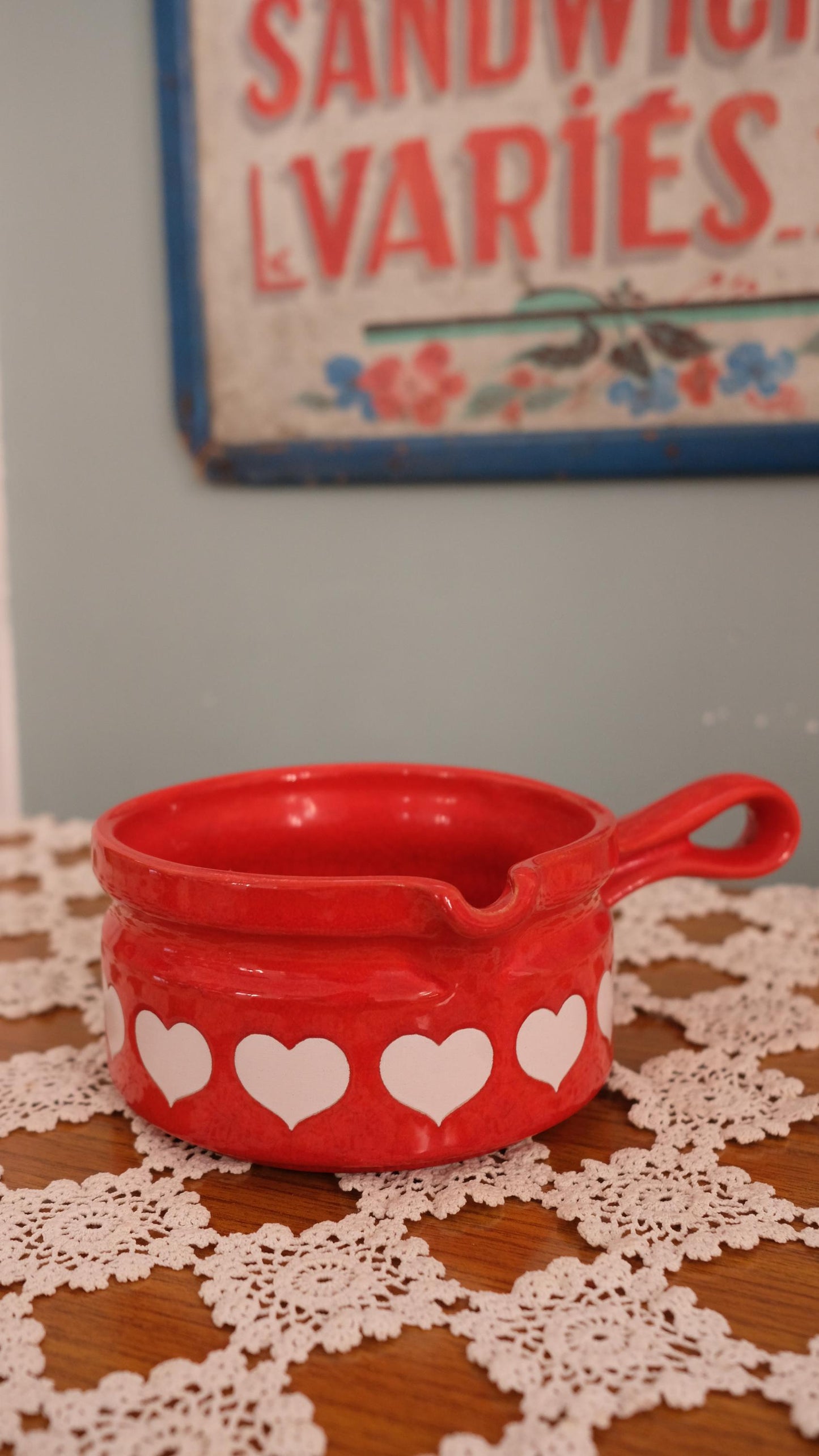 Saucière waechtersabch motif cœurs