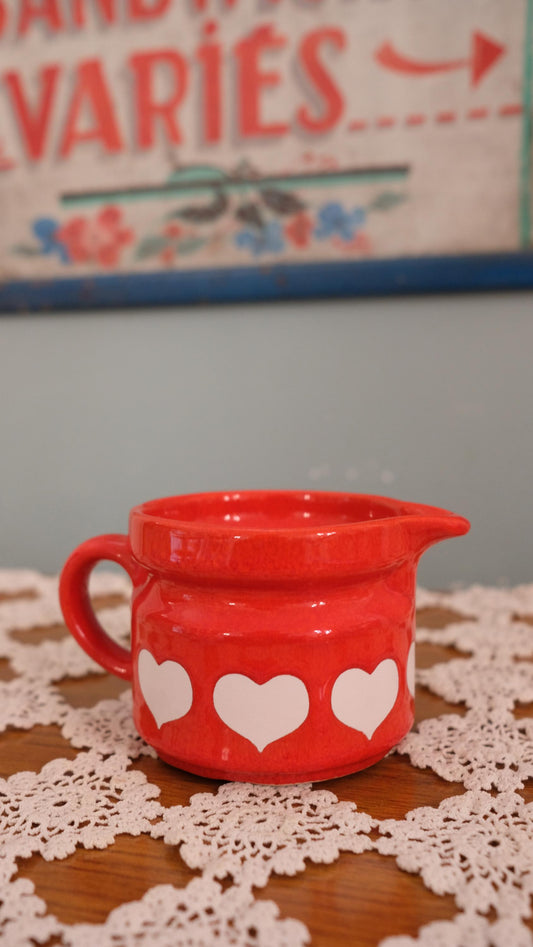 Pot à lait Waechtersbach motif cœurs