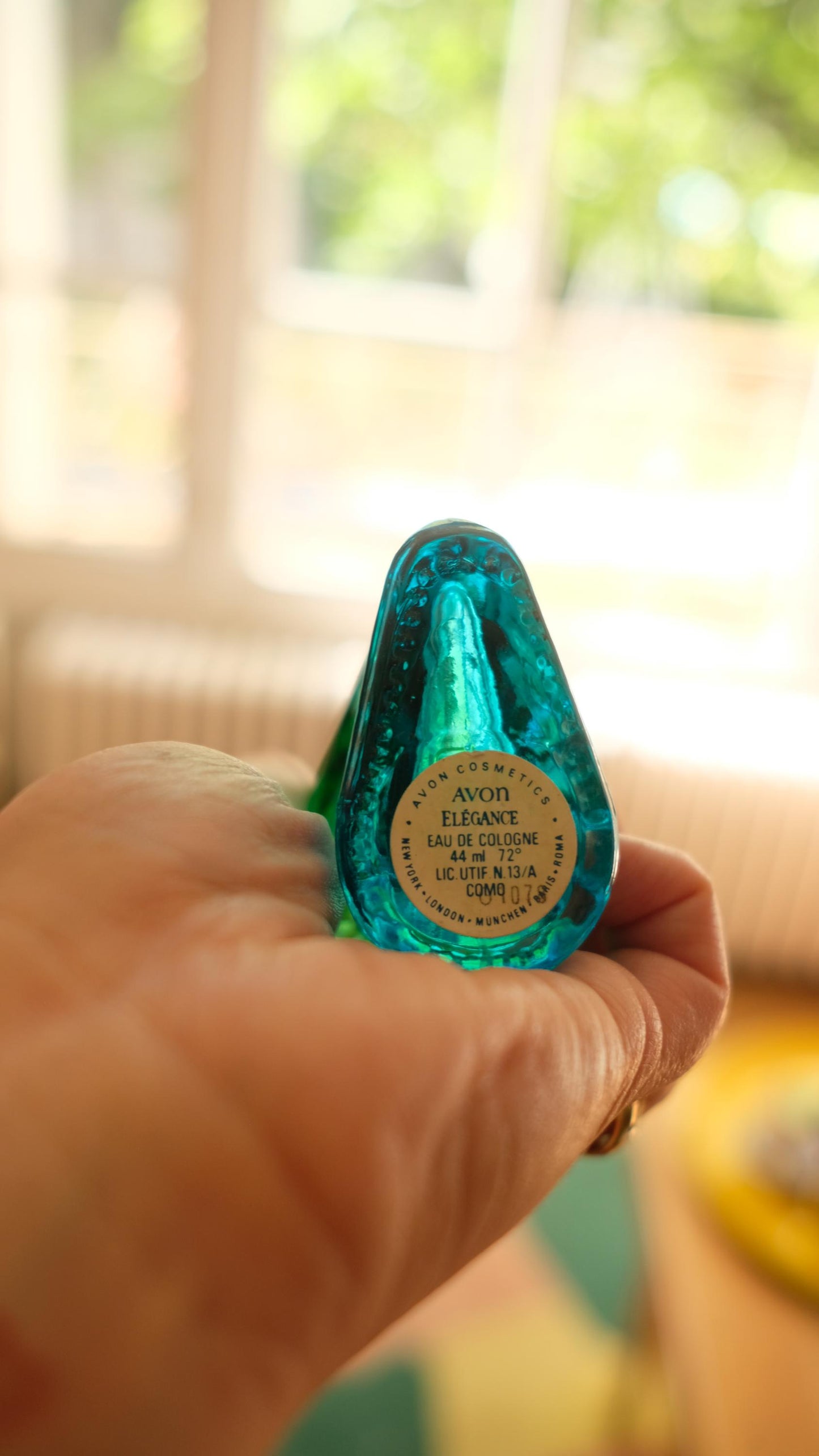 Flacon de parfum avon vintage zoomorphe en forme de perruche