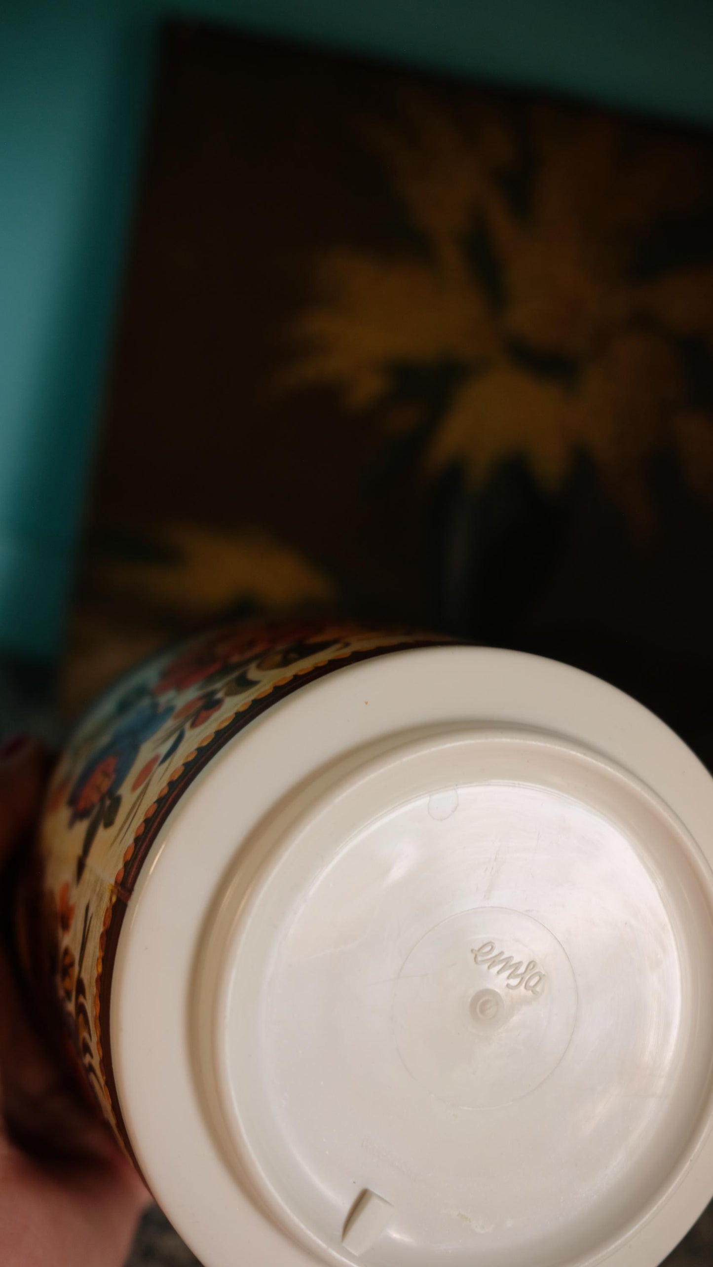 Cache pot emsa vintage en plastique