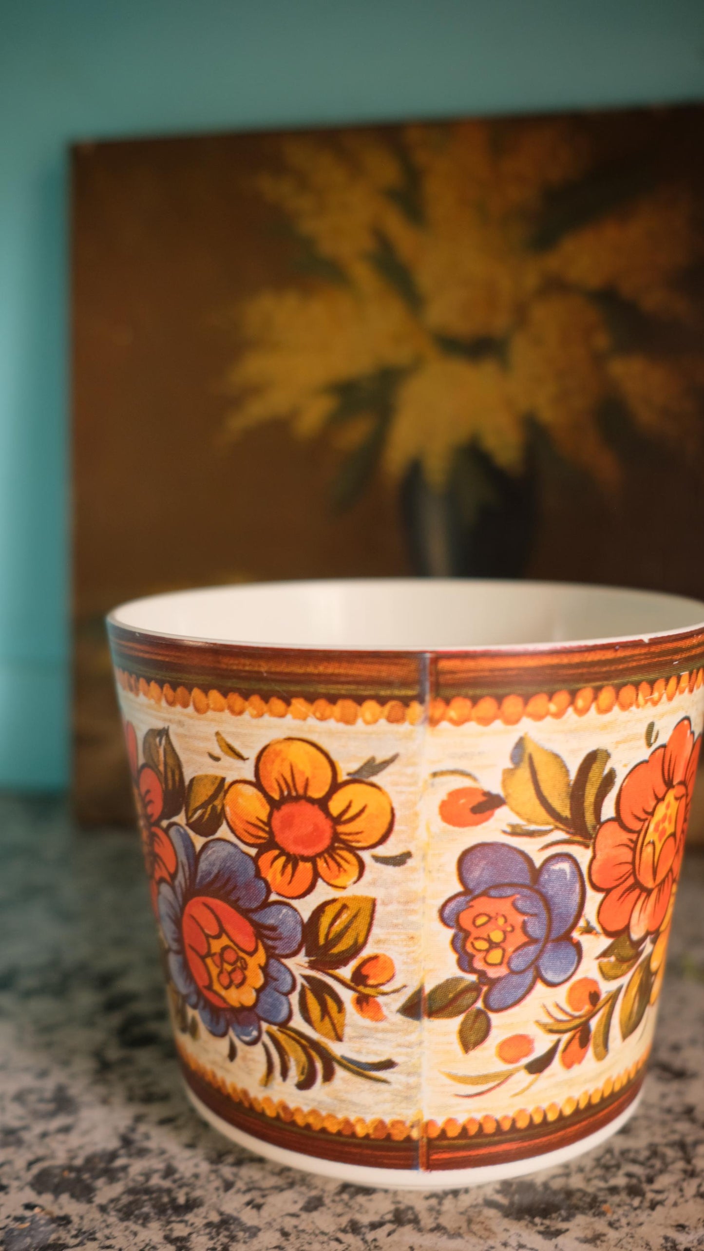 Cache pot emsa vintage en plastique
